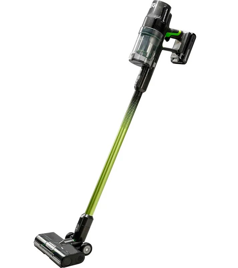 Изображение товара Аккумуляторный вертикальный пылесос Greenworks GD24SVK4 24 В Li-Ion