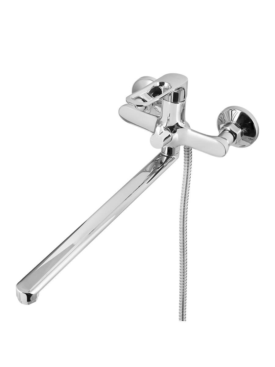 Изображение товара Смеситель для ванны Wisent Wp22153 однорычажный с душевой лейкой цвет хром