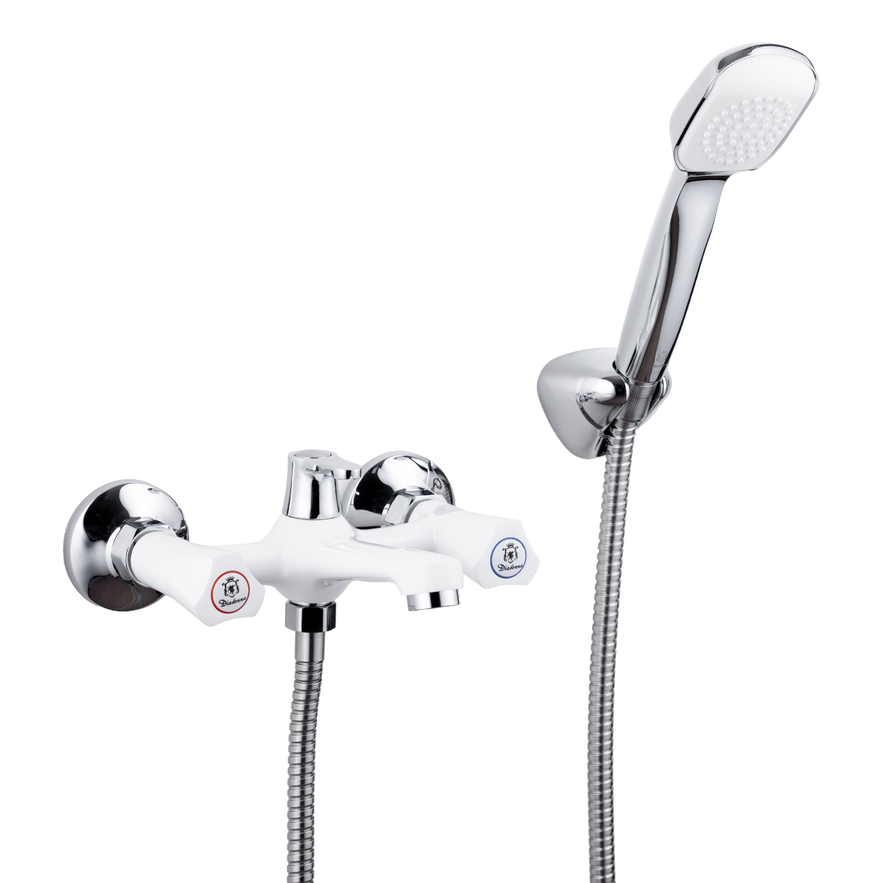 Изображение товара Смеситель DIADONNA D96-330353BW для ванны (Белый матовый) с литым изливом 11,5 см и аэрированием