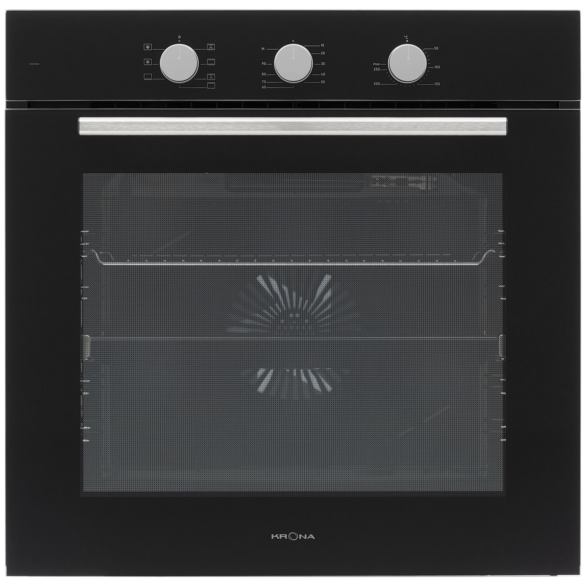 Изображение товара Электрический духовой шкаф Krona ALPHA 60 BL 59.5x59.5x56.7 см цвет черный