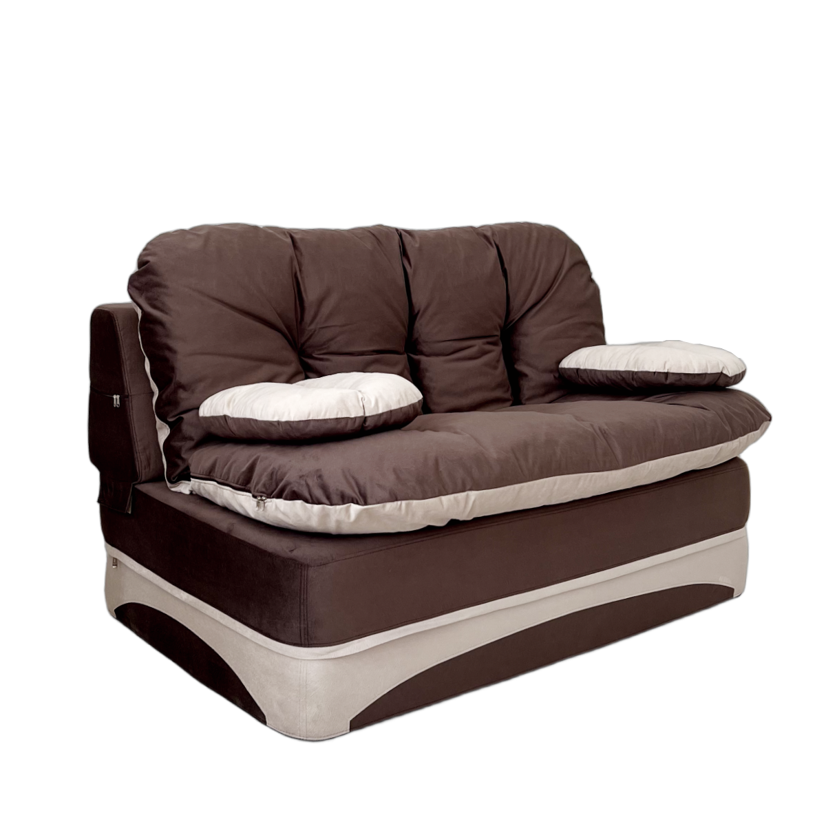 Изображение товара Раскладной диван High performance Клиффорд 155x80x93 см велюр цвет коричневый