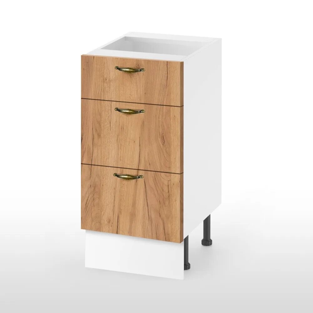 Изображение товара Напольный шкаф Ладога 40x85x50 см дуб крафт золотой МД