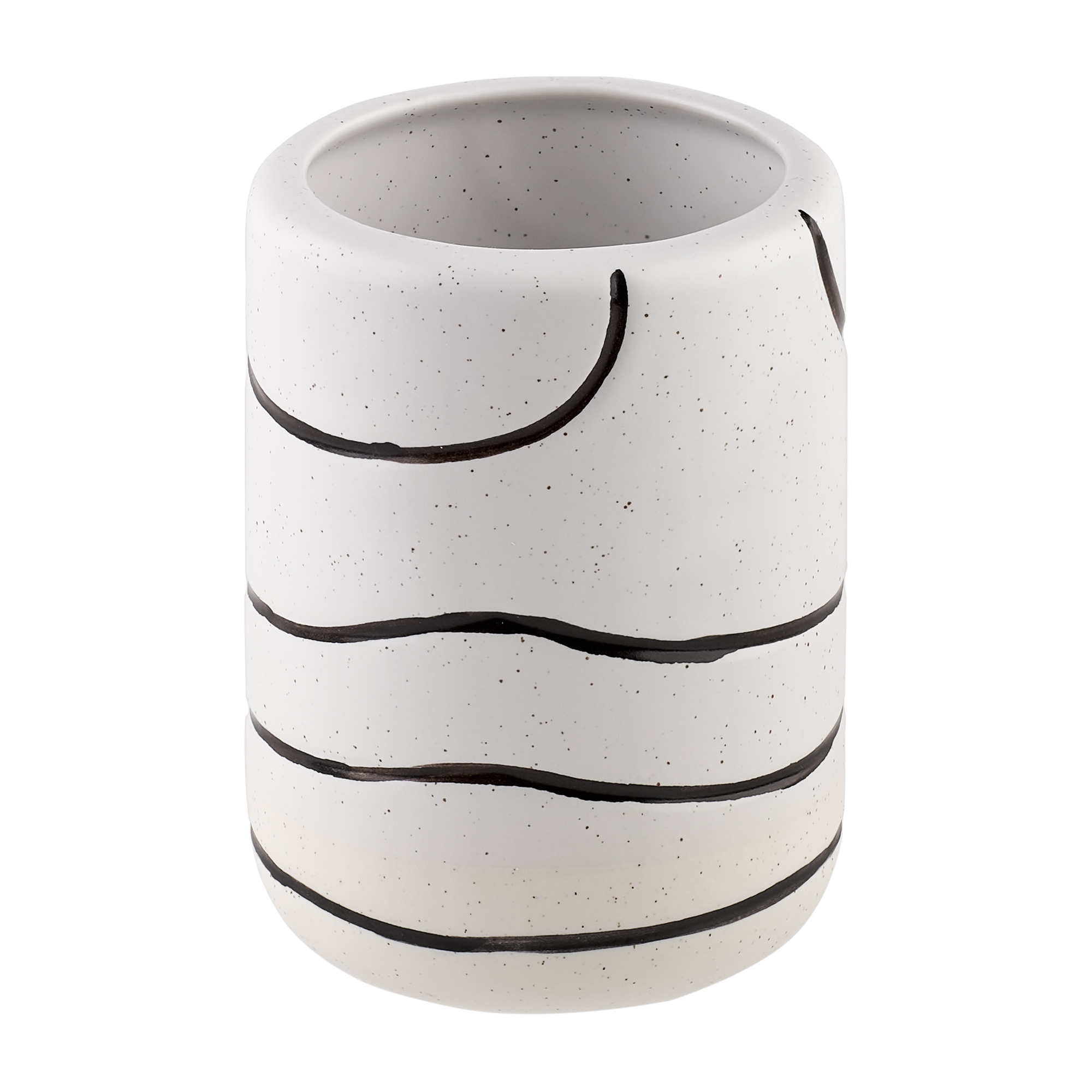 Изображение товара Стакан для зубных щеток Verran Magic из керамики белый компактный и стильный