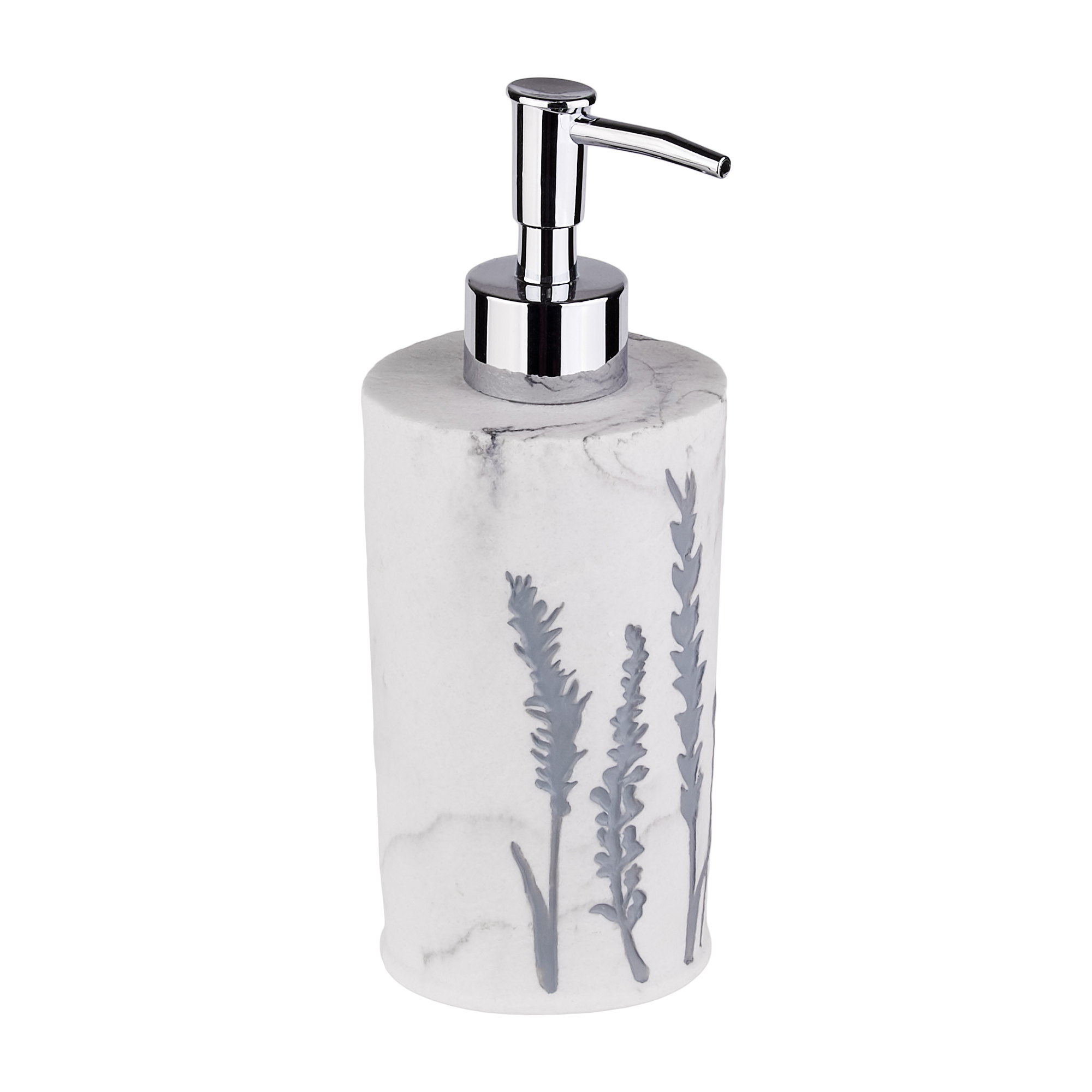 Изображение товара Дозатор для жидкого мыла Verran Violet из полирезина белый настольный