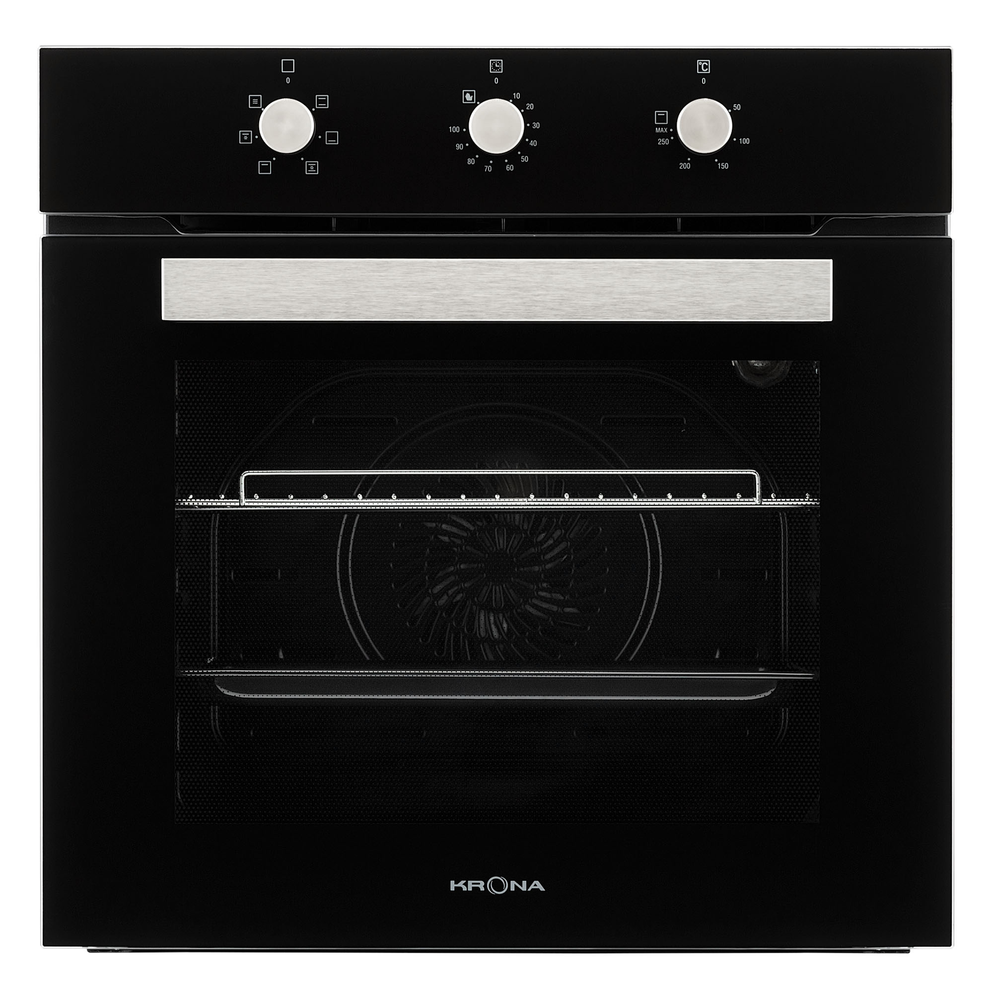 Изображение товара Электрический встроенный духовой шкаф Krona Romana 60 черный с таймером и 6 режимами