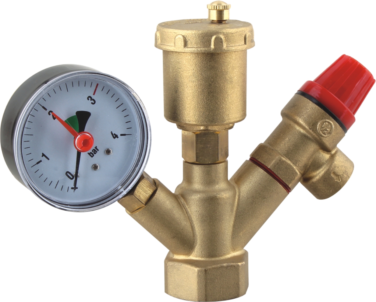 Изображение товара Группа безопасности котла Спец ПГР1 латунь 1" 3 бара