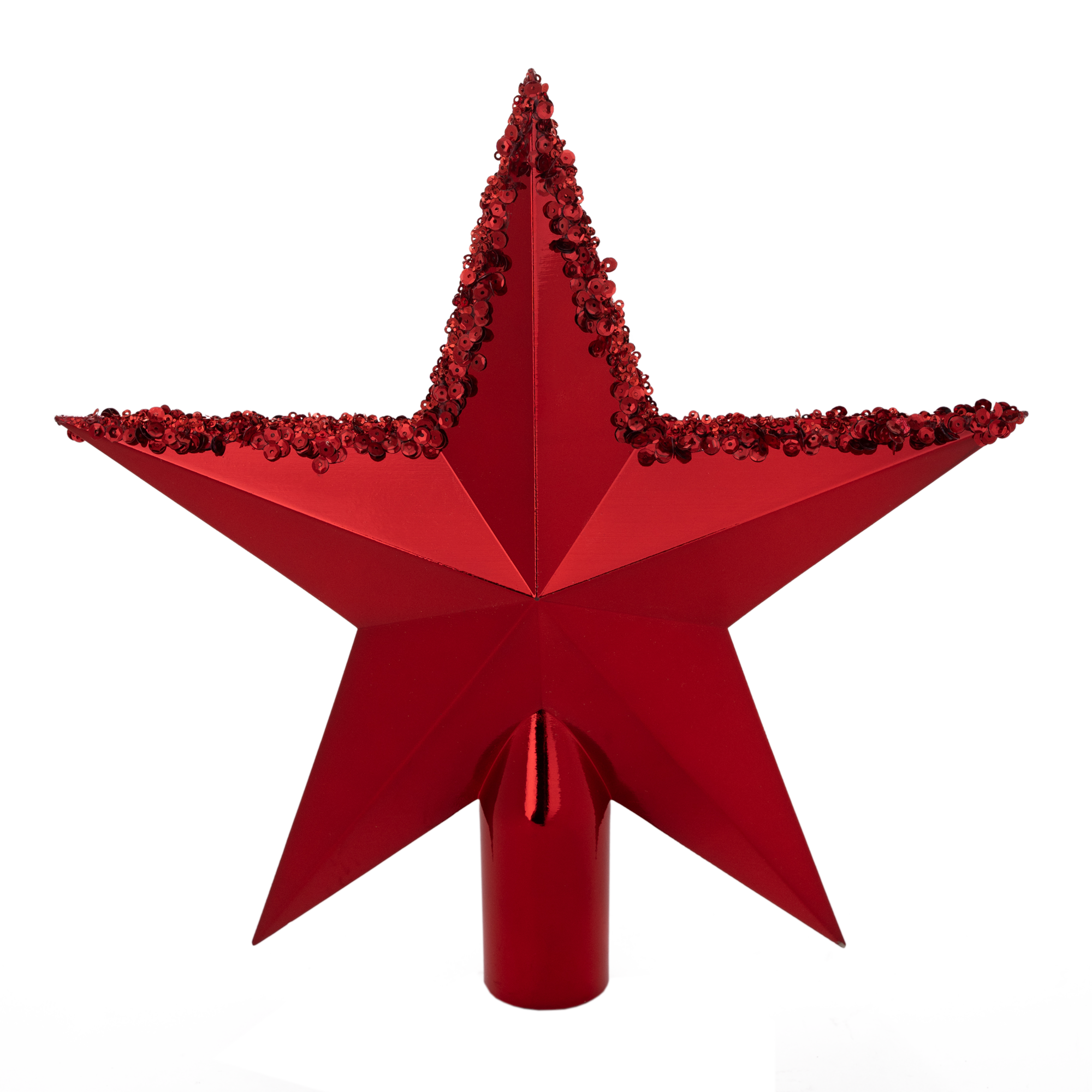 Изображение товара Верхушка для елки новогодняя красный 30 см