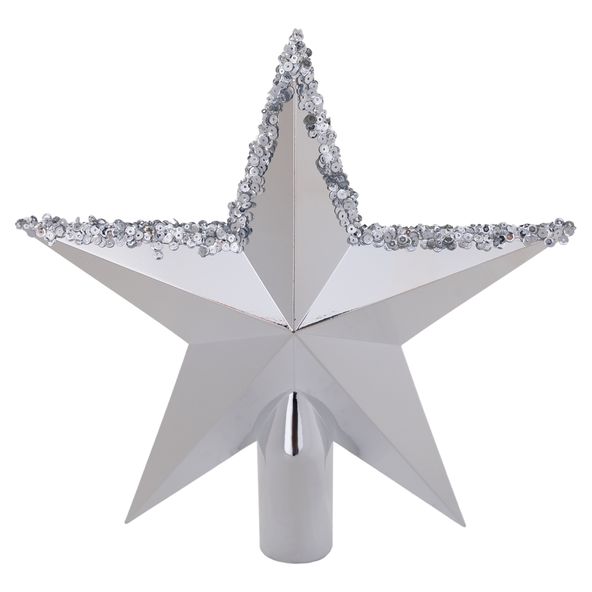 Изображение товара Верхушка для елки новогодняя бежевый 30 см