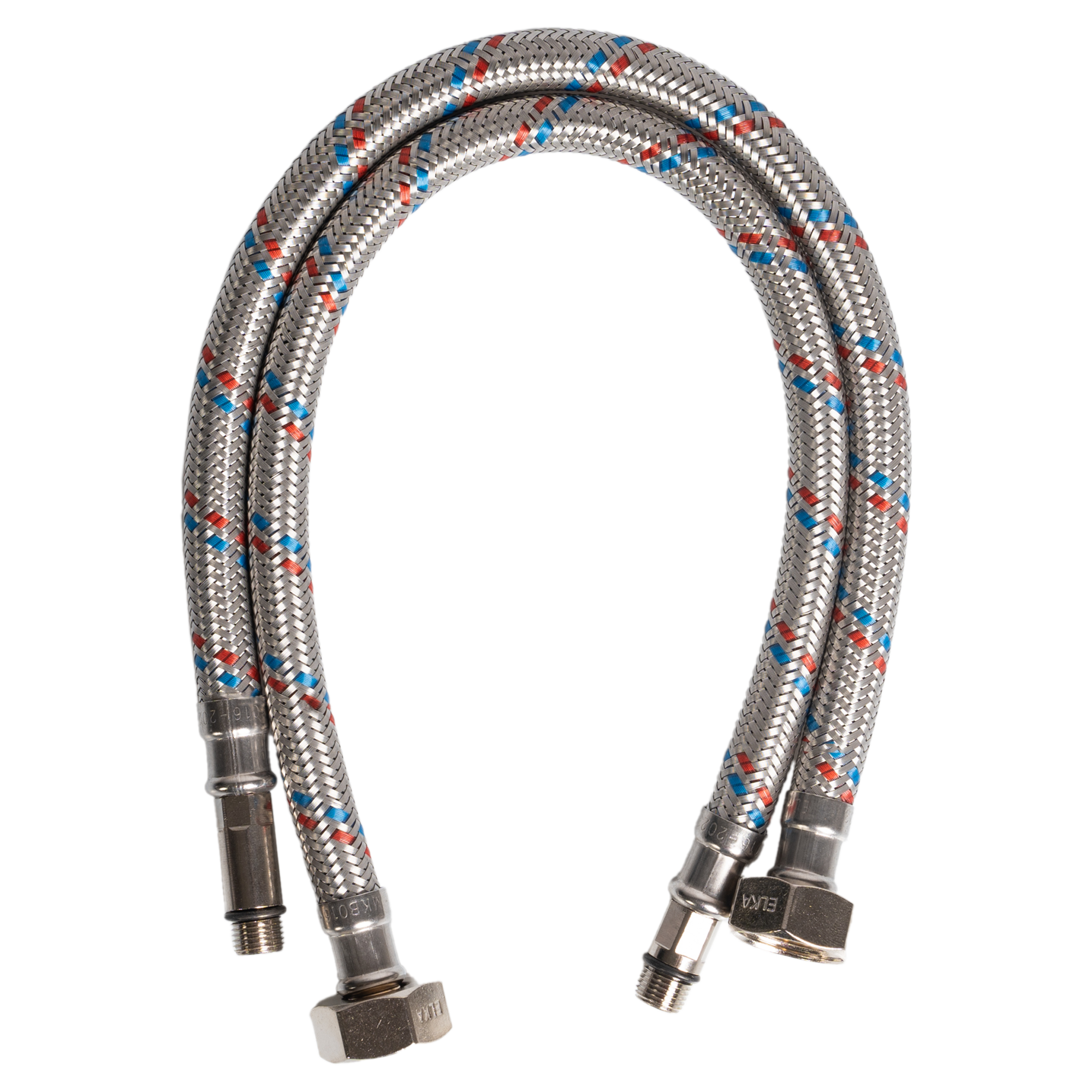 Изображение товара Гибкая подводка для смесителя Elka 1/2" 30 см наружная-внутренняя резьба