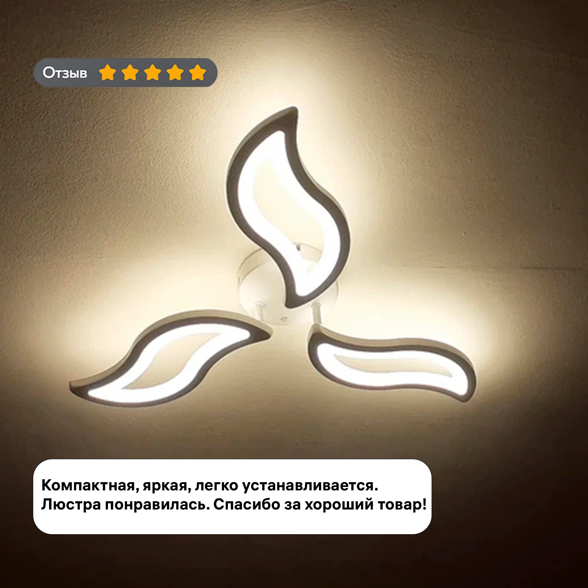 Изображение товара Люстра потолочная светодиодная Ritter Como 51933 3 плафона регулировка оттенков белого