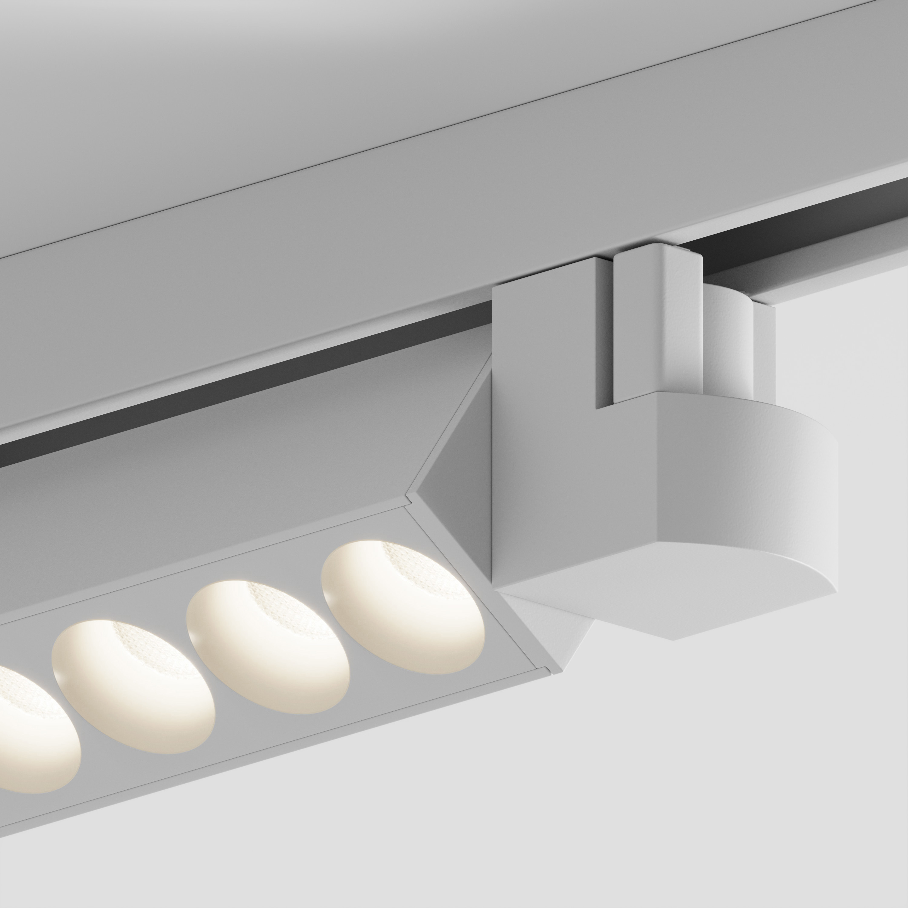 Изображение товара Трековый светильник линейный светодиодный Hesby lighting Hsbl_0050 10 Вт однофазный теплый белый (желтый) свет цвет белый