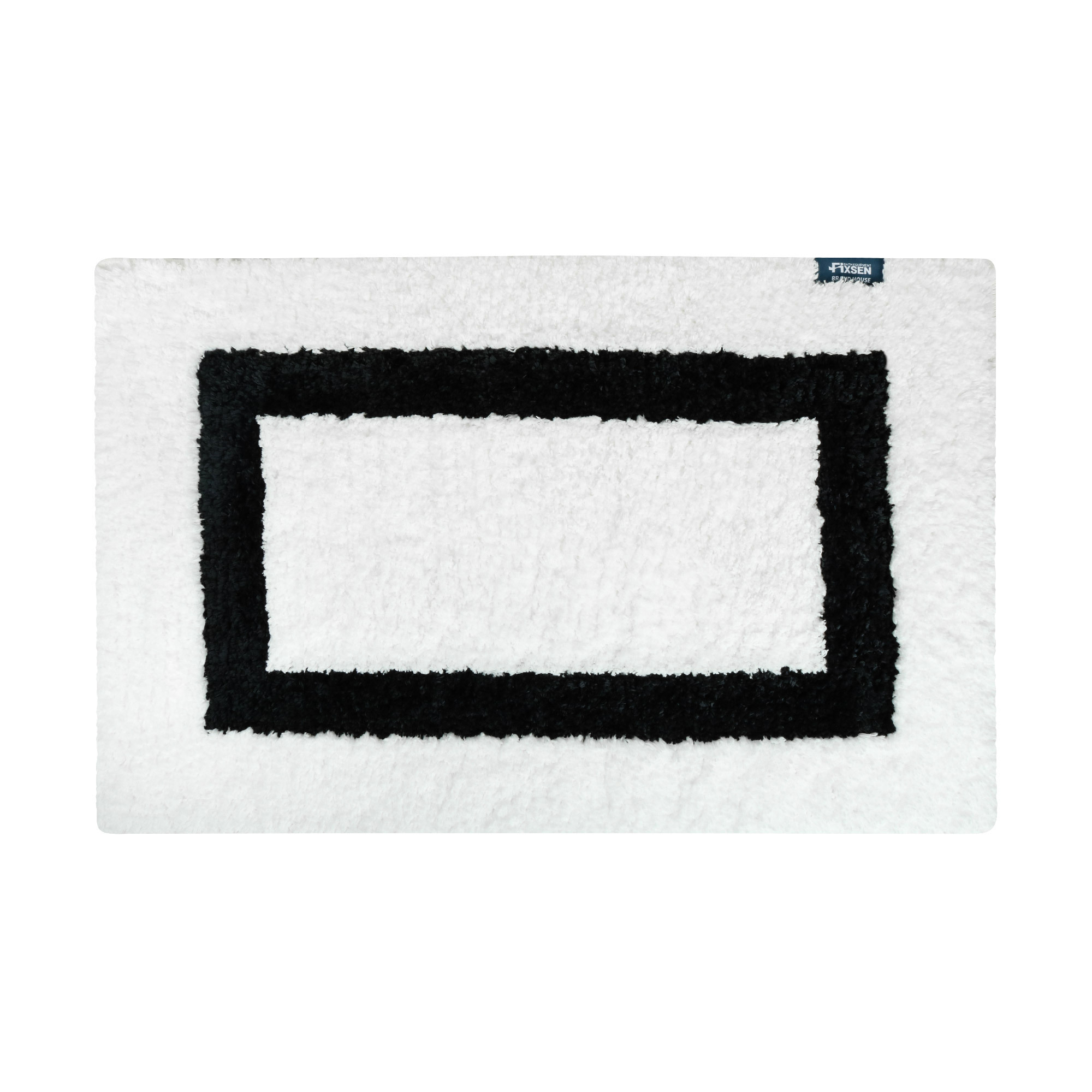 Изображение товара Коврик для ванной Fixsen Presto бело-черный 50x80 см
