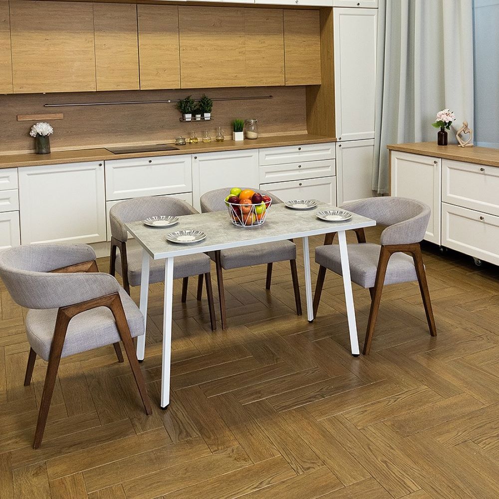 Изображение товара Кухонный стол Diko Loft Delight Dining DL-868302 120х60х75 см цвет ателье светлый