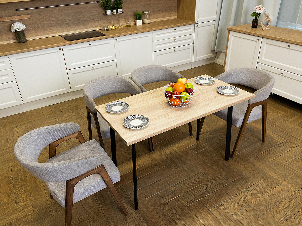 Изображение товара Кухонный стол Diko Loft Delight Dining 120х70х75 см цвет дуб сонома