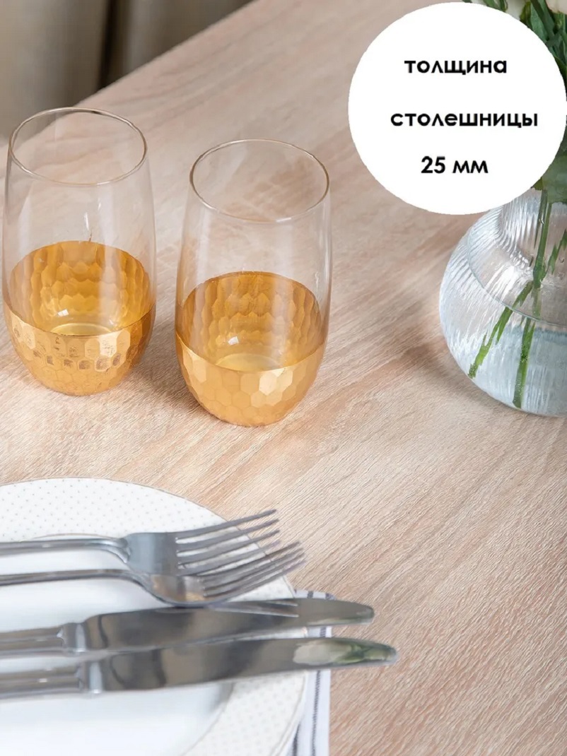 Изображение товара Стол прямоугольный Diko loft DL-867381 140x70 см лдсп цвет дуб сонома