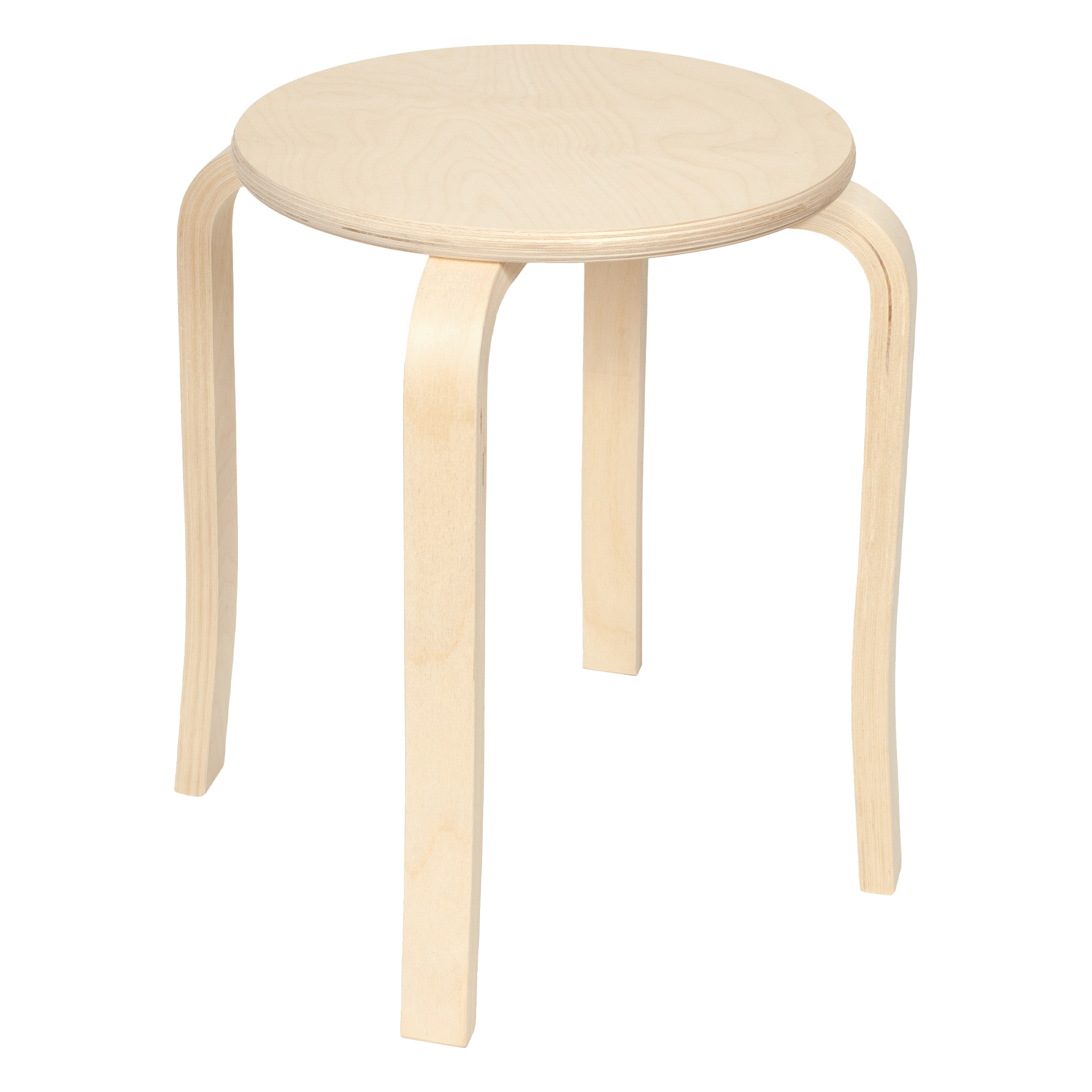 Табурет 43x45x43 см дерево цвет натуральный - 4