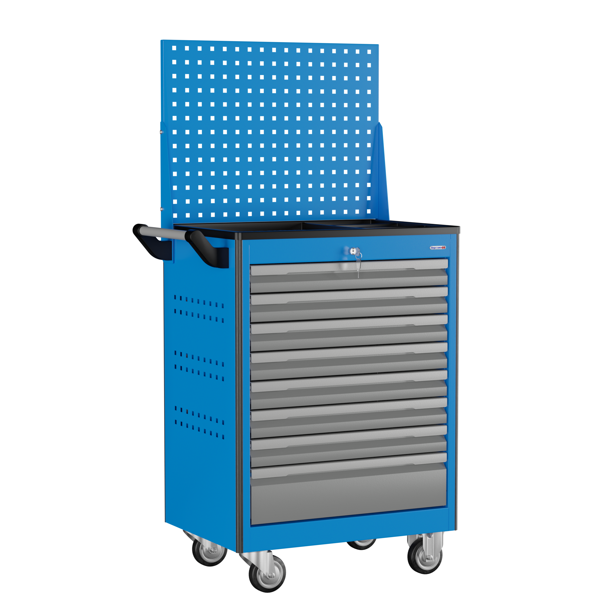 Изображение товара Тележка инструментальная TNC 950.8 ВЕРСТАКОФФ с ящиками и замком, Россия