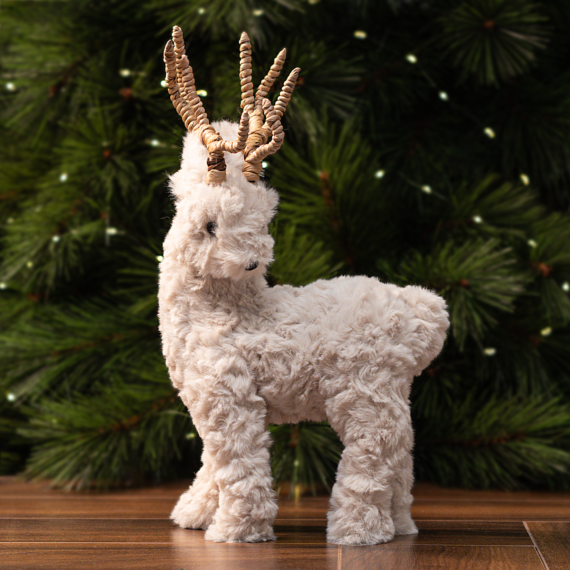 Изображение товара Декоративная фигура Олень 13x22.5 см новогодний украшение интерьера