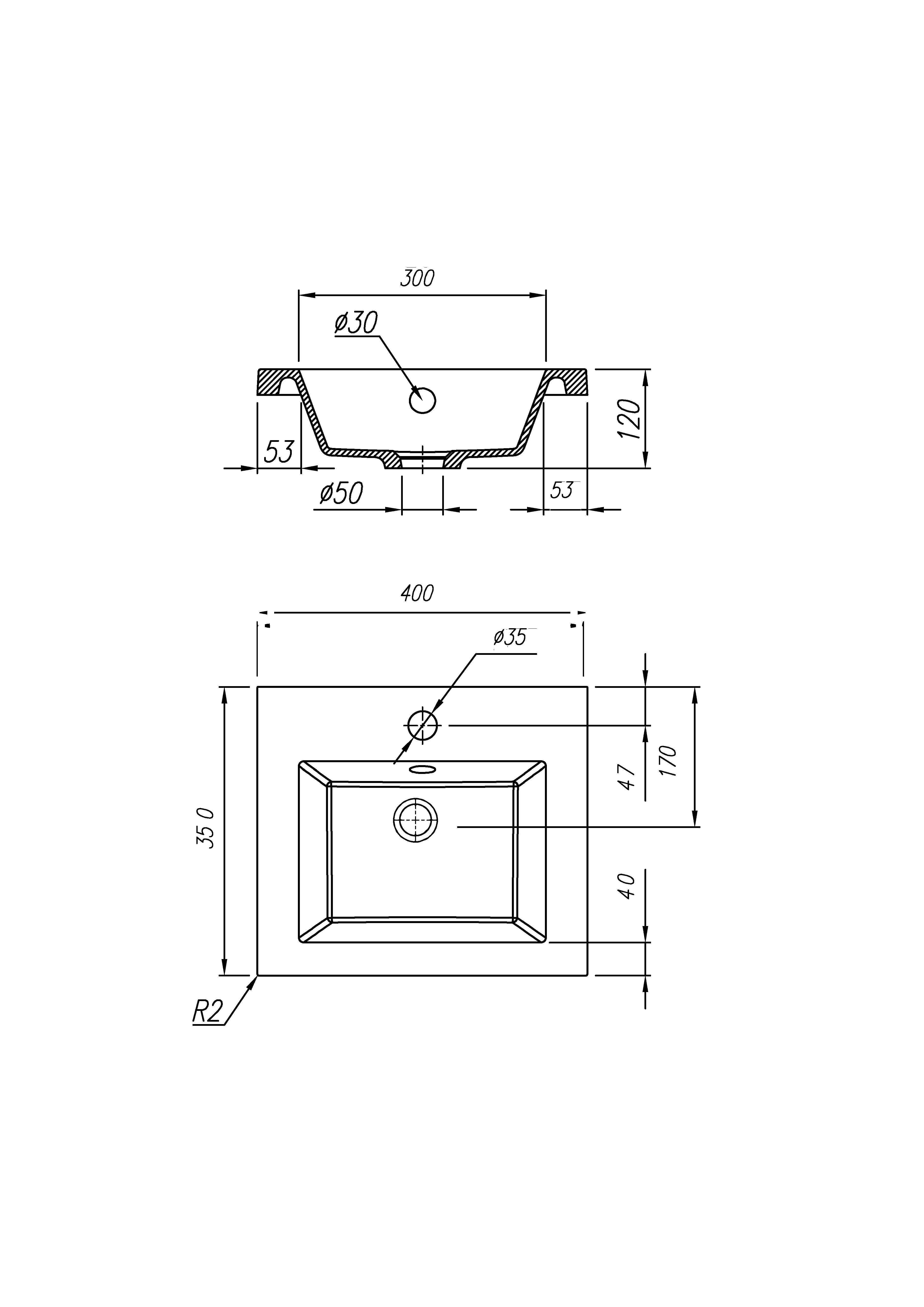 Изображение товара Раковина мебельная Florentina раковина Анита 400 35см цвет белый