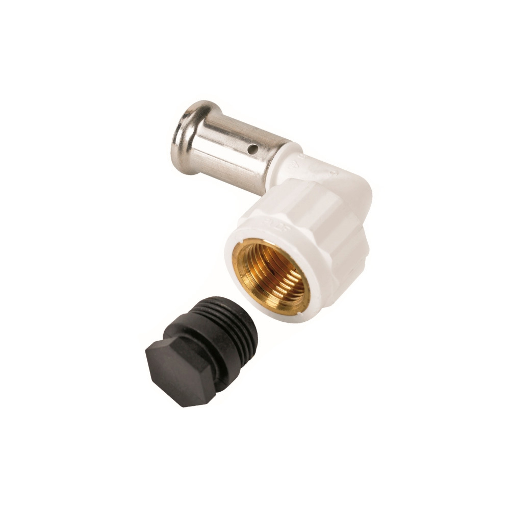 Изображение товара Угол комбинированный 90° Henco 1/2x20 мм PVDF для холодного водоснабжения