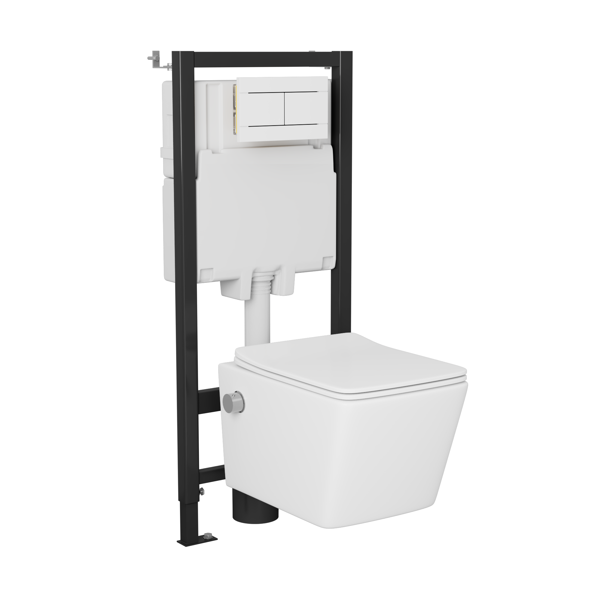 Изображение товара Комплект инсталляции и подвесной унитаз Greenstone GRS-SET-20 белый