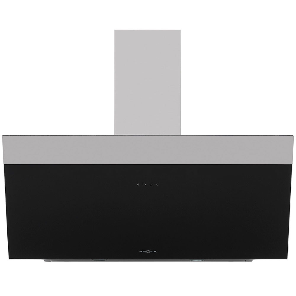 Изображение товара Вытяжка наклонная Krona Kristen S 90 см цвет черный/нержавеющая сталь