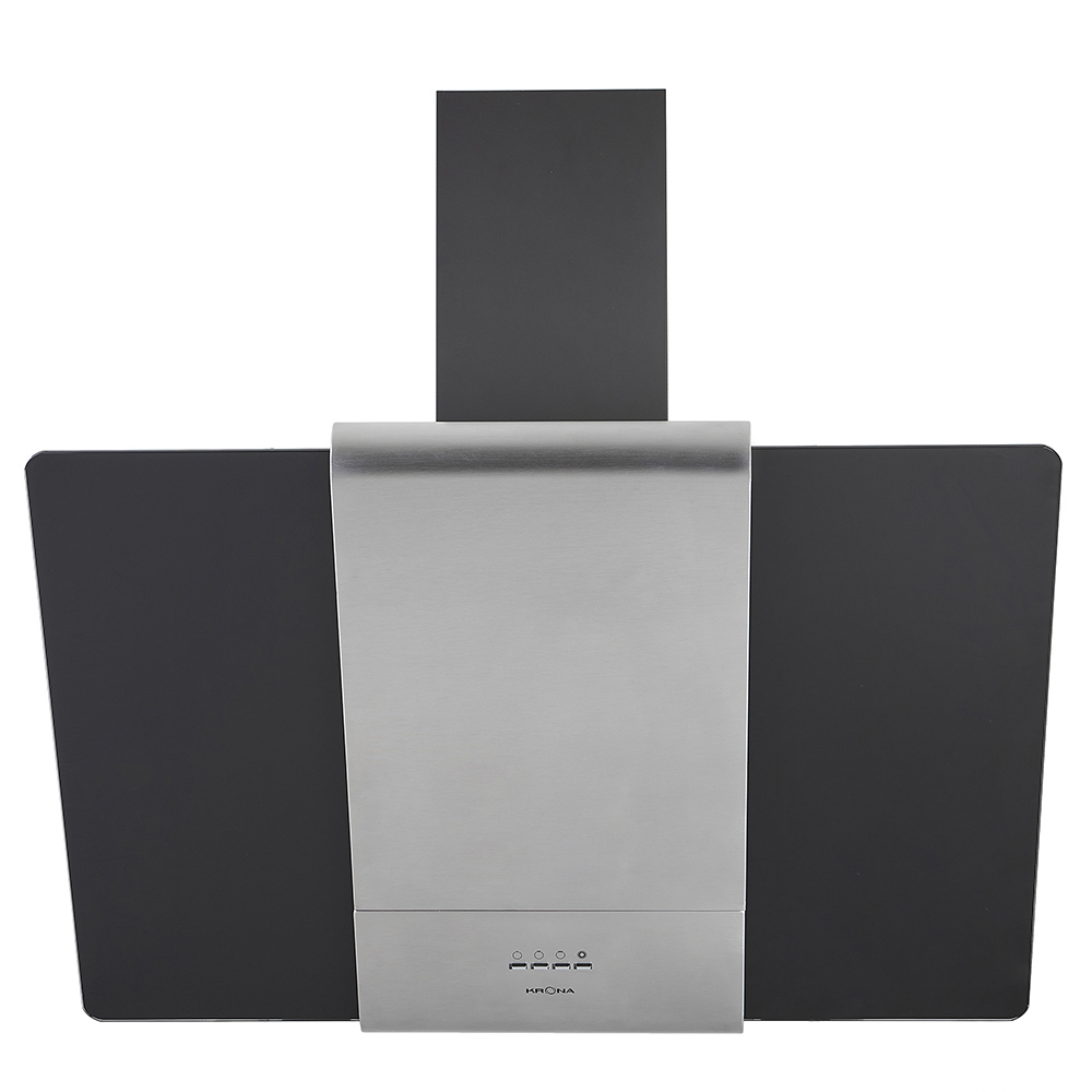 Изображение товара Вытяжка Krona Talli inox/black glass 3P 89.5 см черный нерж.сталь стекло