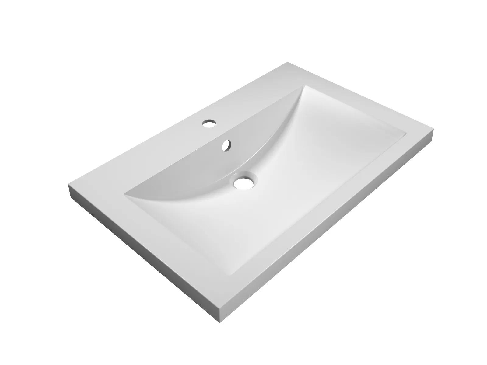 Изображение товара Раковина Florentina У22677 75 см белая врезная из искусственного камня