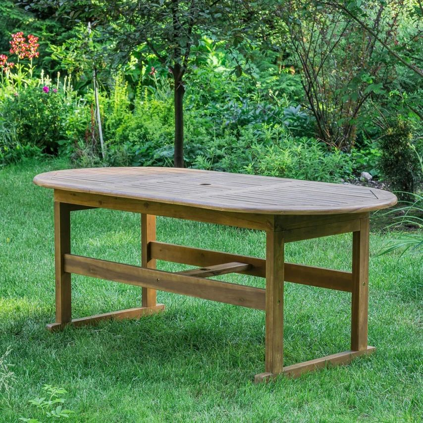 Изображение товара Нераздвижной садовый стол Royal family Kimberly 180 см акация бежевый