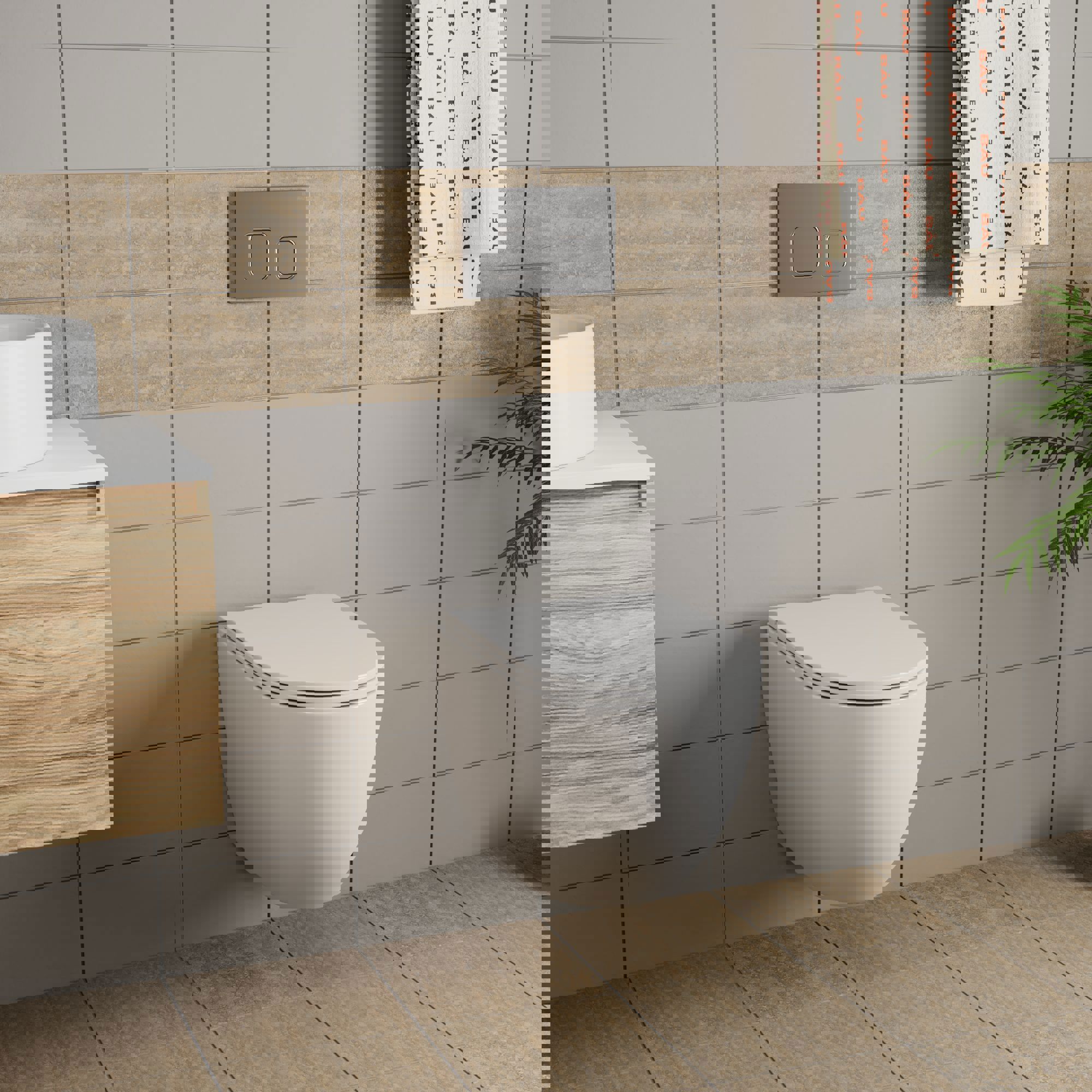 Изображение товара Комплект инсталляция и унитаз BAU 6 в 1 Dream Hurricane-5 E458103