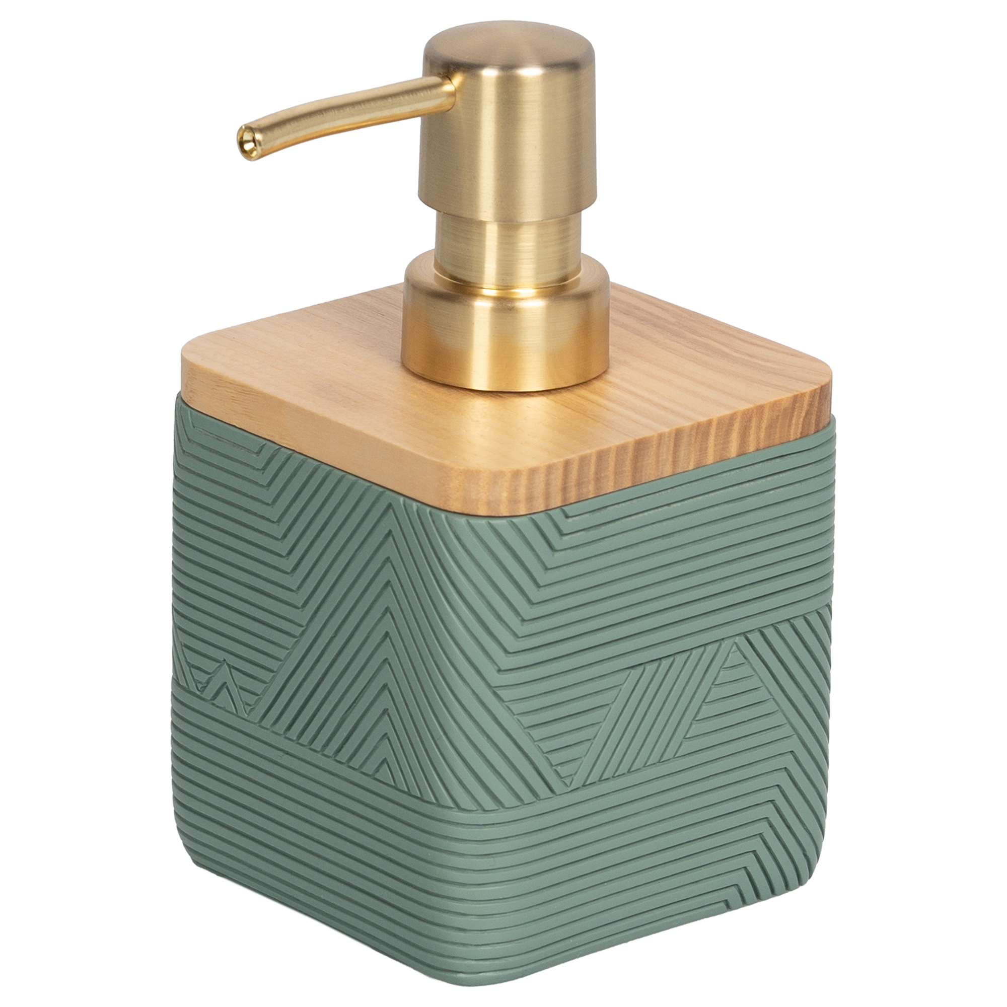 Изображение товара Дозатор для жидкого мыла Vidage Инта, 200 мл, полирезин, зеленый