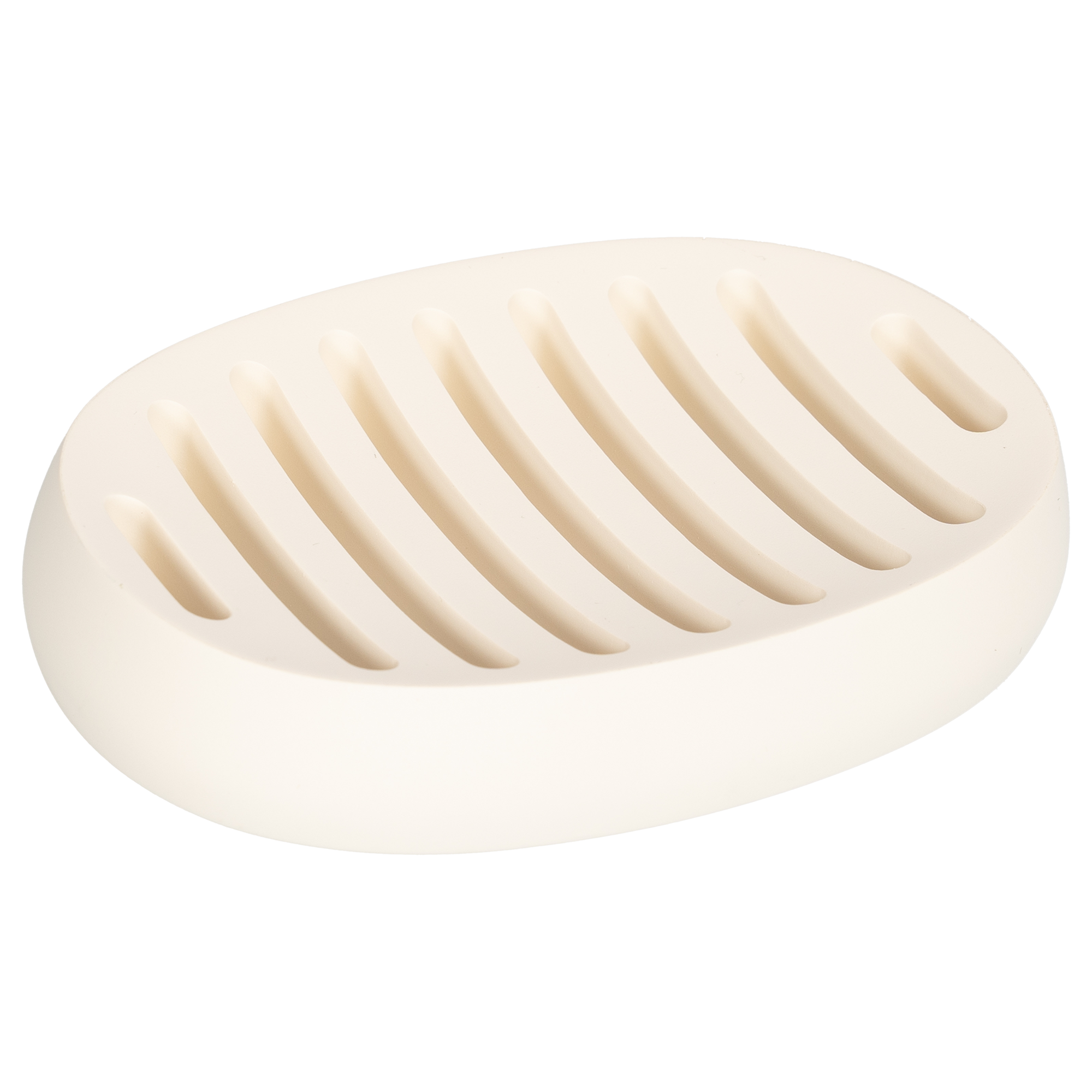 Изображение товара Мыльница Vidage Гармо из полирезина бежевый, овальная, настенная или на поверхности