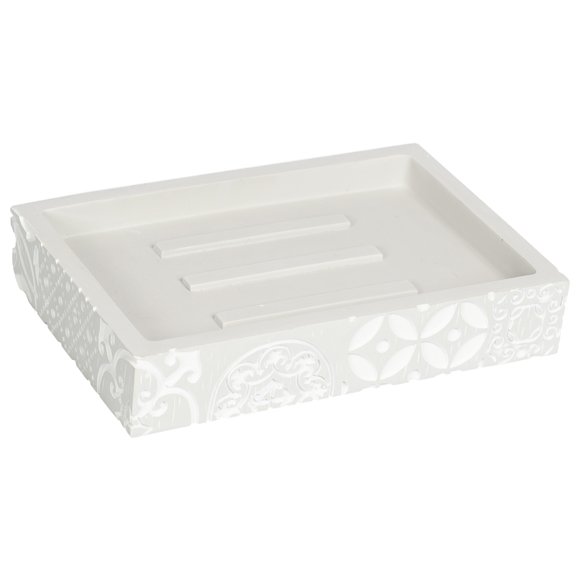 Изображение товара Мыльница Vidage Даурия из полирезина серого цвета прямоугольная аксессуар для ванной