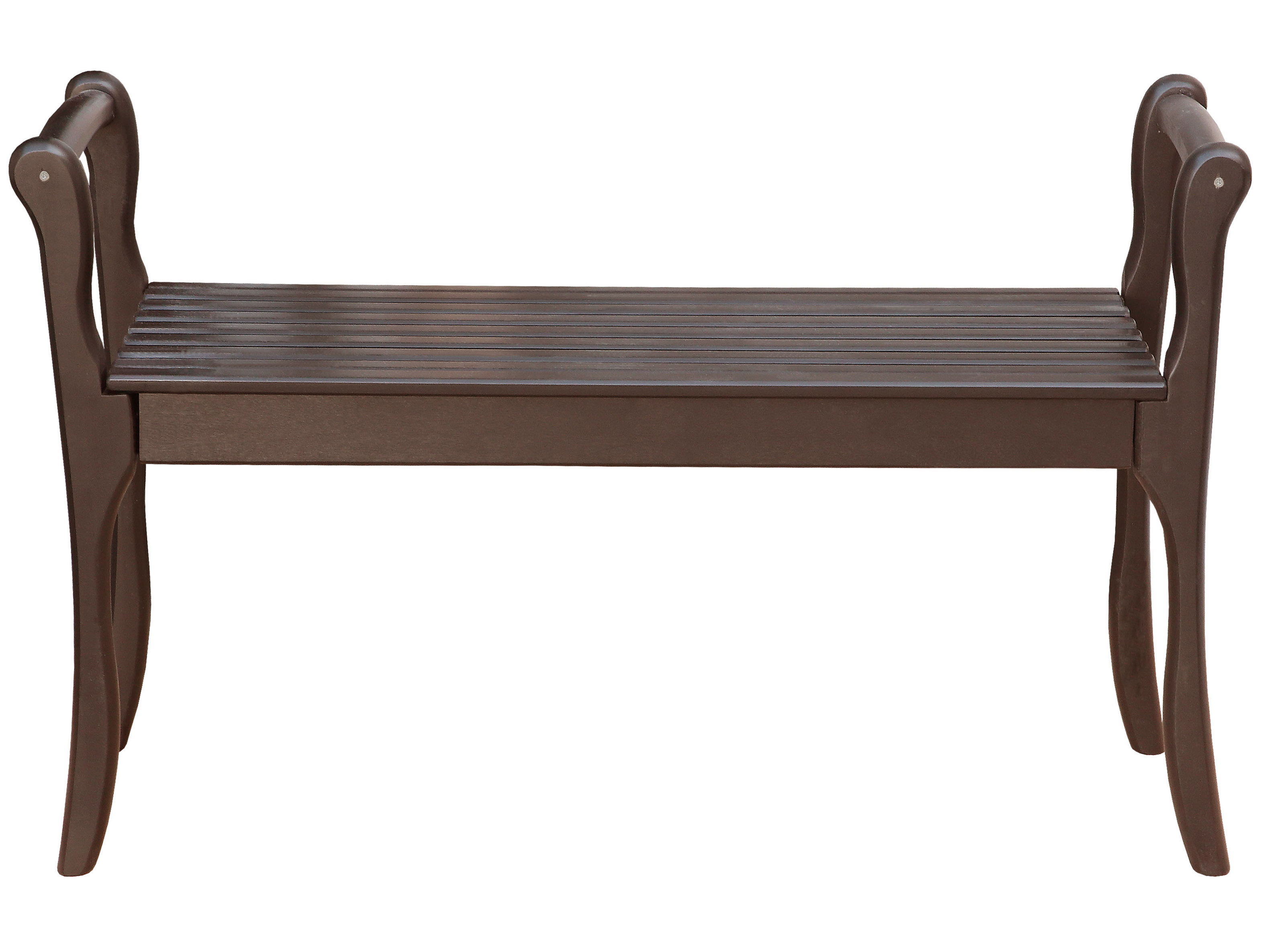 Изображение товара Скамья Мебелик 108x38.5x68 см из массива дерева классическая с подлокотниками