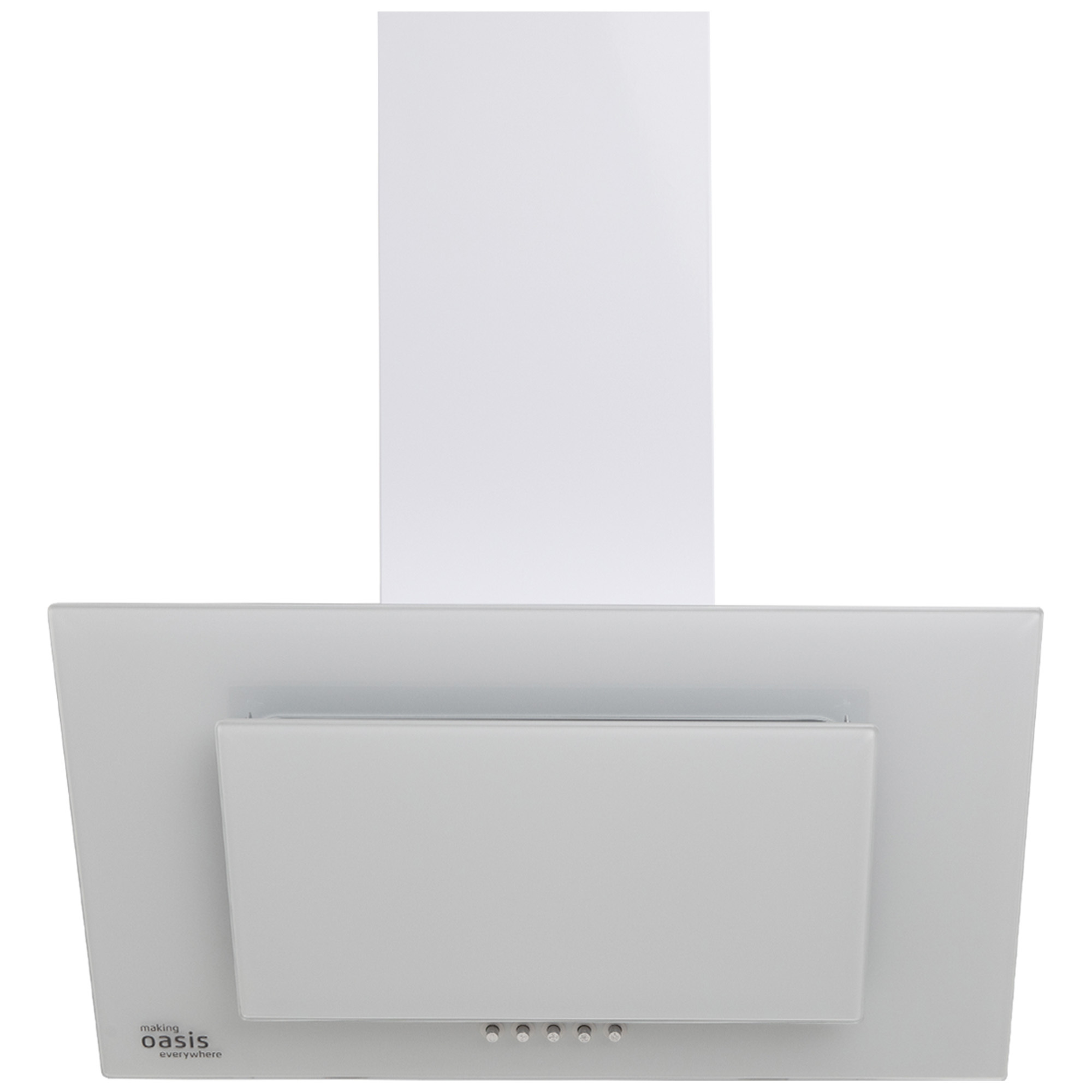 Изображение товара Наклонная вытяжка Making Oasis Everywhere ND-60W 60 см белый стильная и тихая
