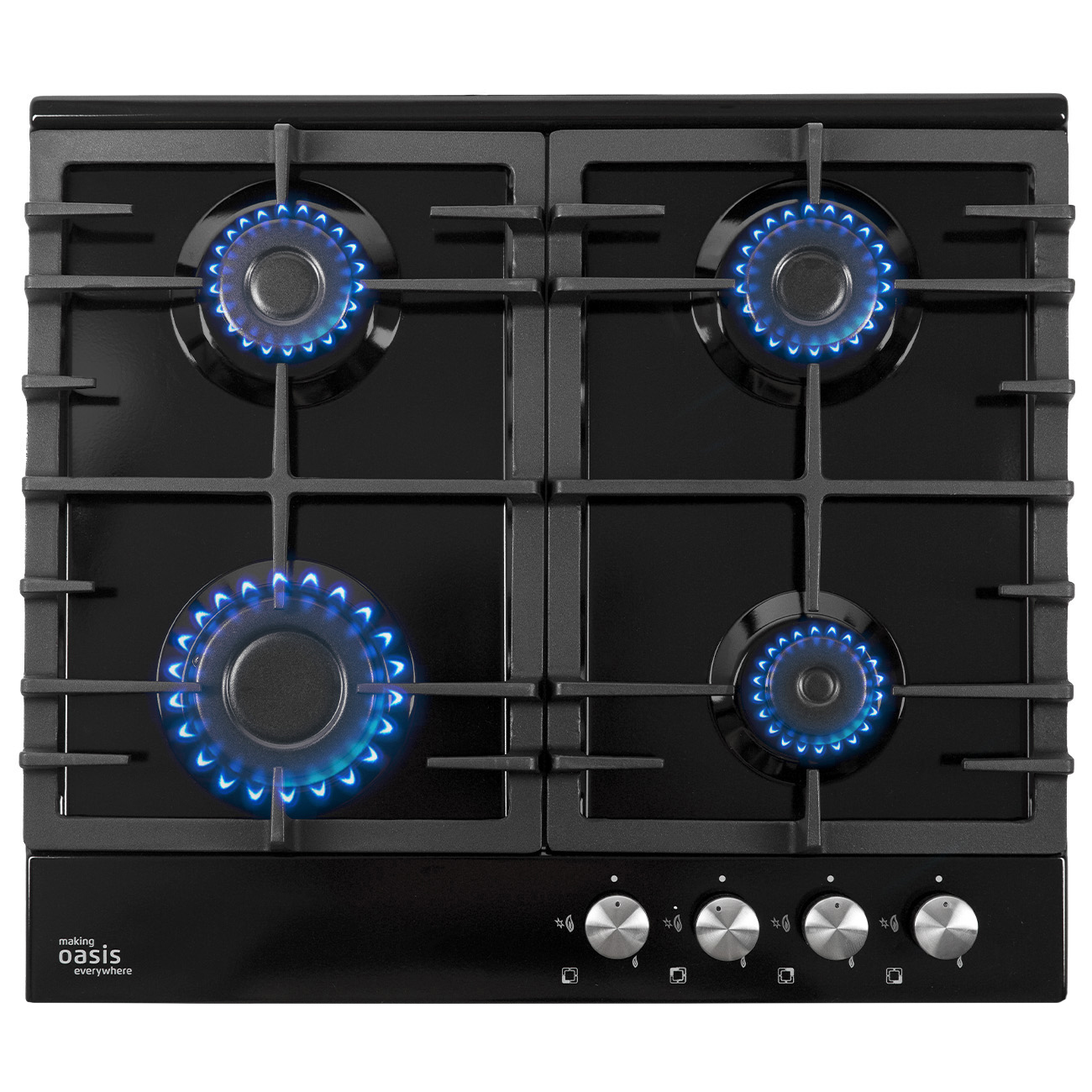 Изображение товара Газовая варочная панель Making Oasis Everywhere P-MBP 58 см 4 конфорки черный