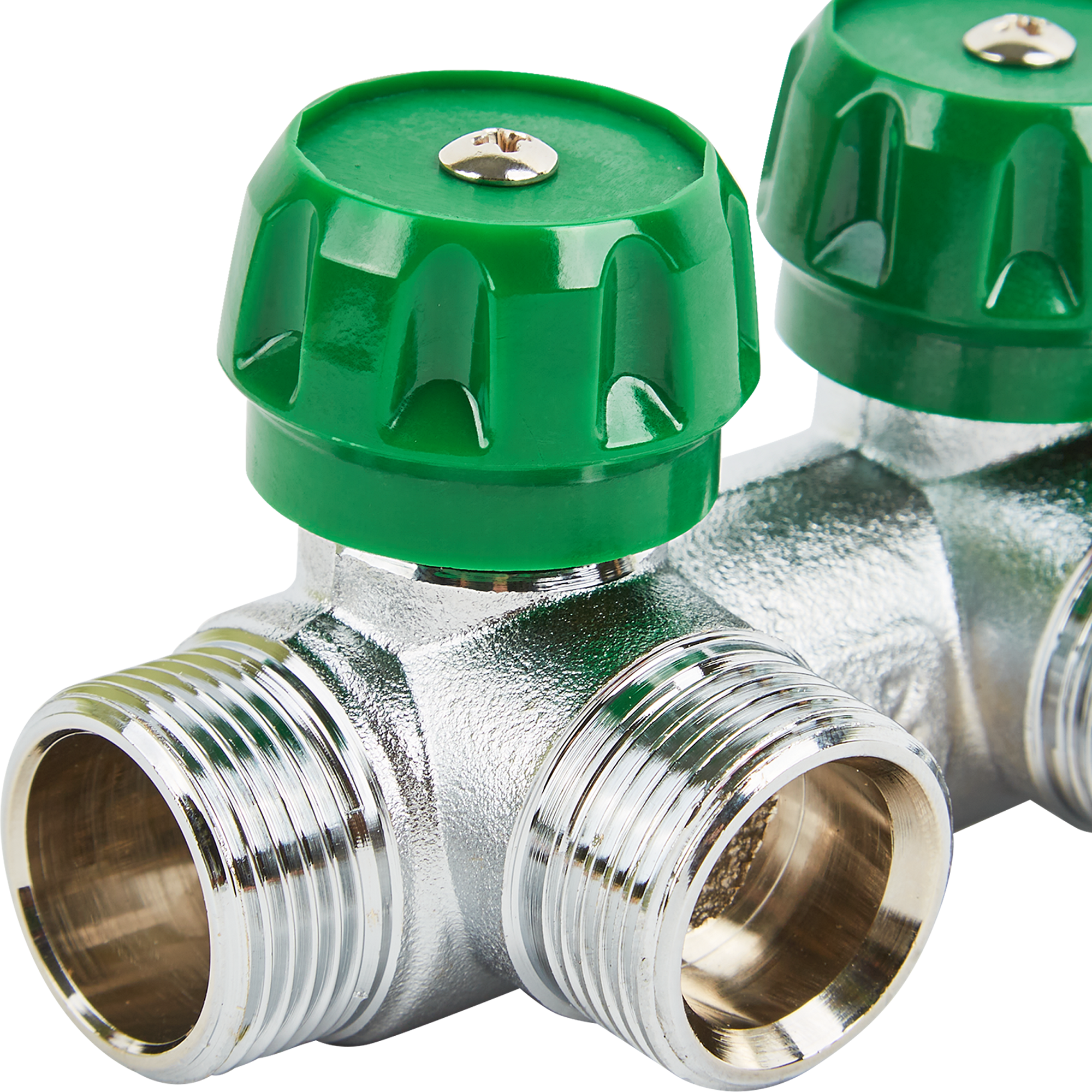 Коллектор регулирующий Stout на 2 отвода 3/4"x3/4" латунь - 1