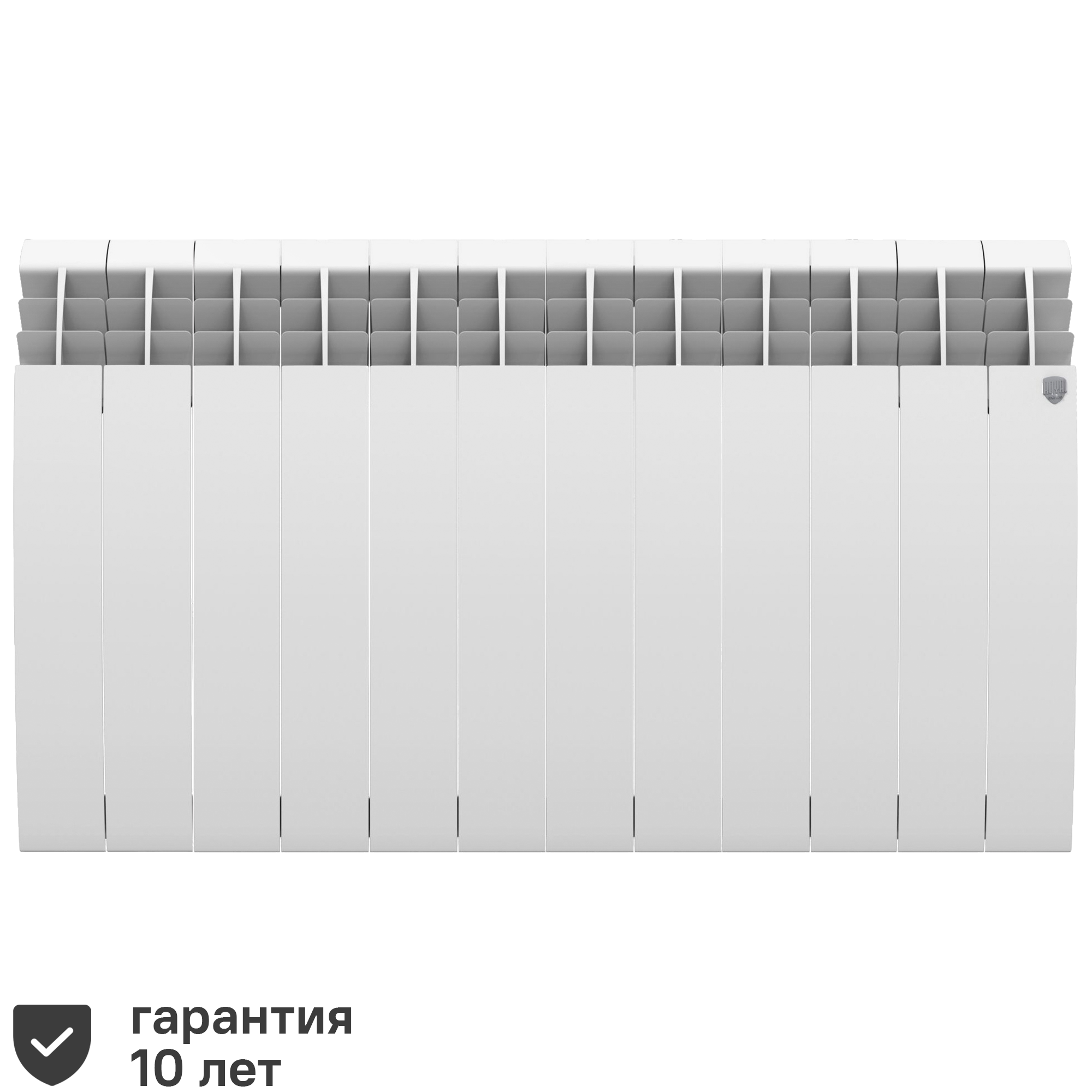 Изображение товара Радиатор секционный Royal Thermo Biliner Alum 500/87 12 секций белый алюминий Гарантия 10 лет