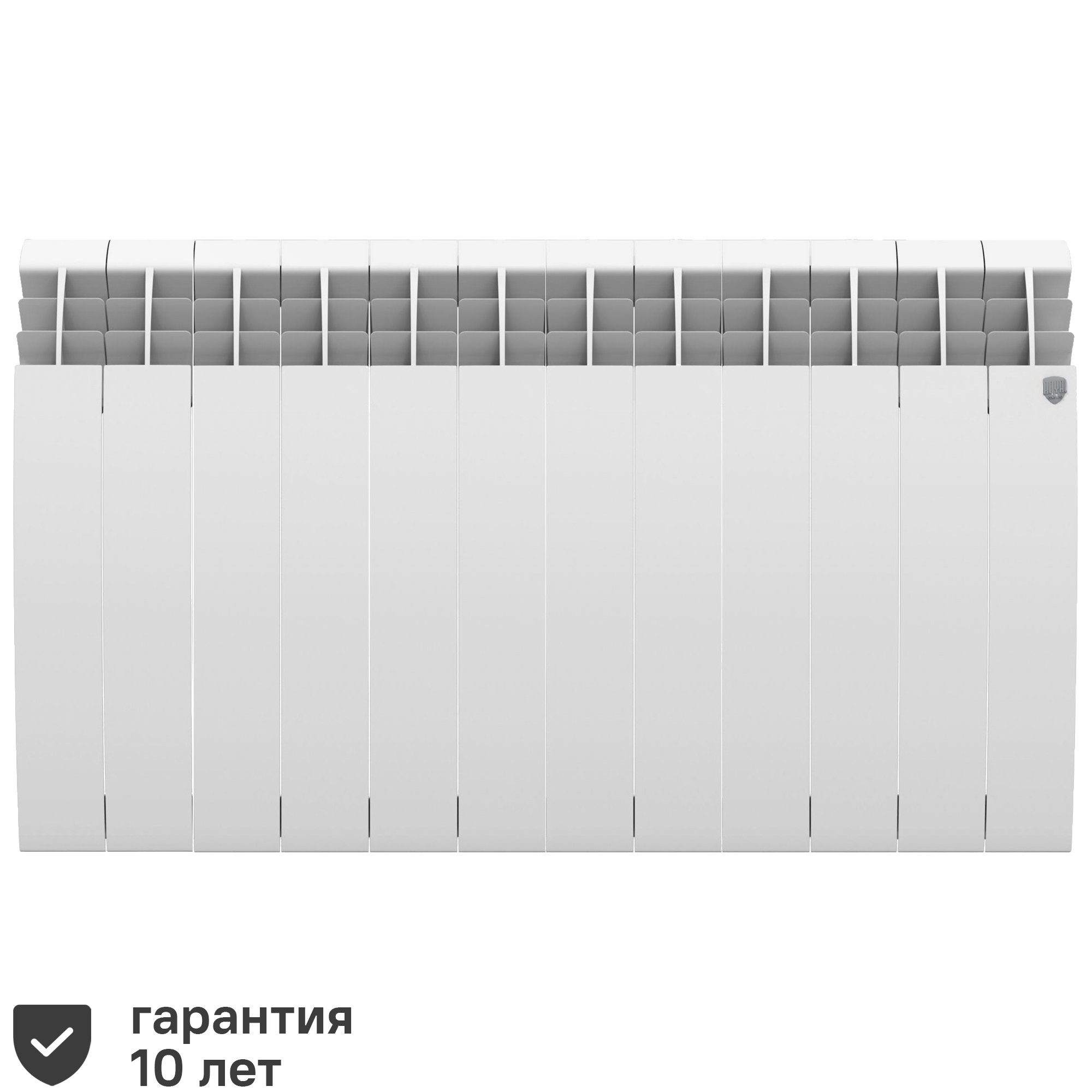 Радиатор секционный Royal Thermo Biliner Alum 500/87 12 секций боковое подключение алюминий белый