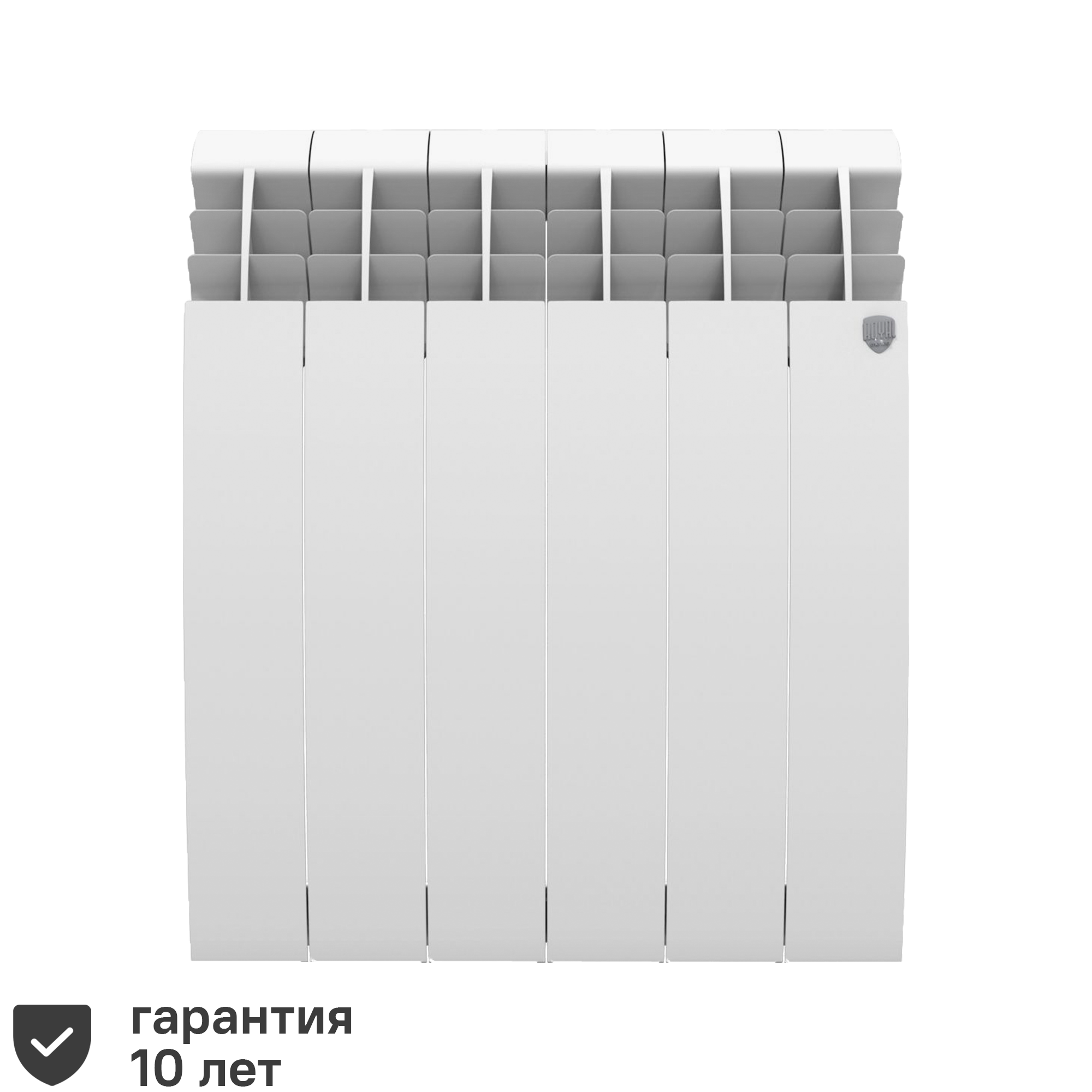 Радиатор секционный Royal Thermo Biliner Alum 500/87 6 секций боковое подключение алюминий белый