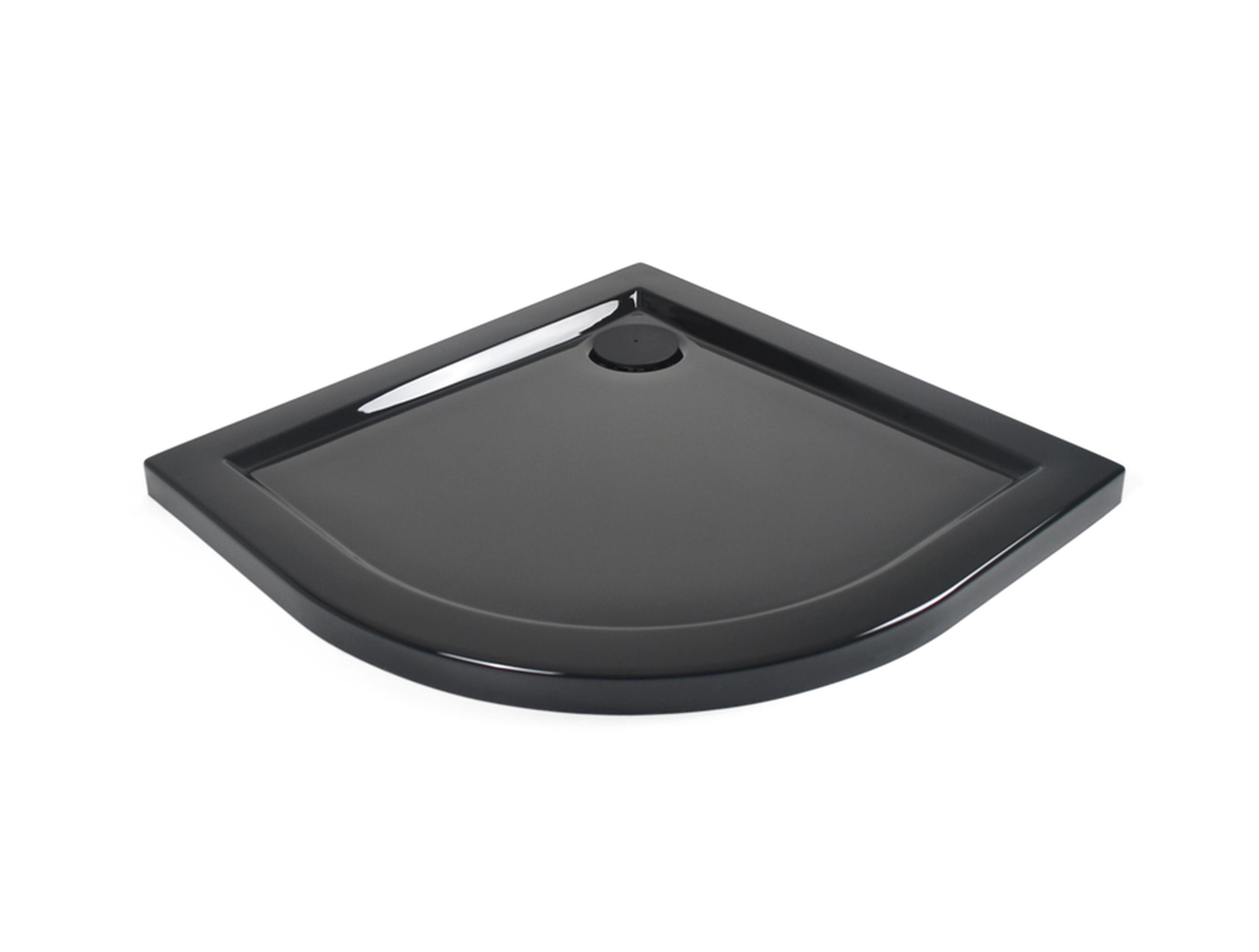 Изображение товара Душевой поддон Metakam Joy Black 1/4 круга акриловый 80x80 см