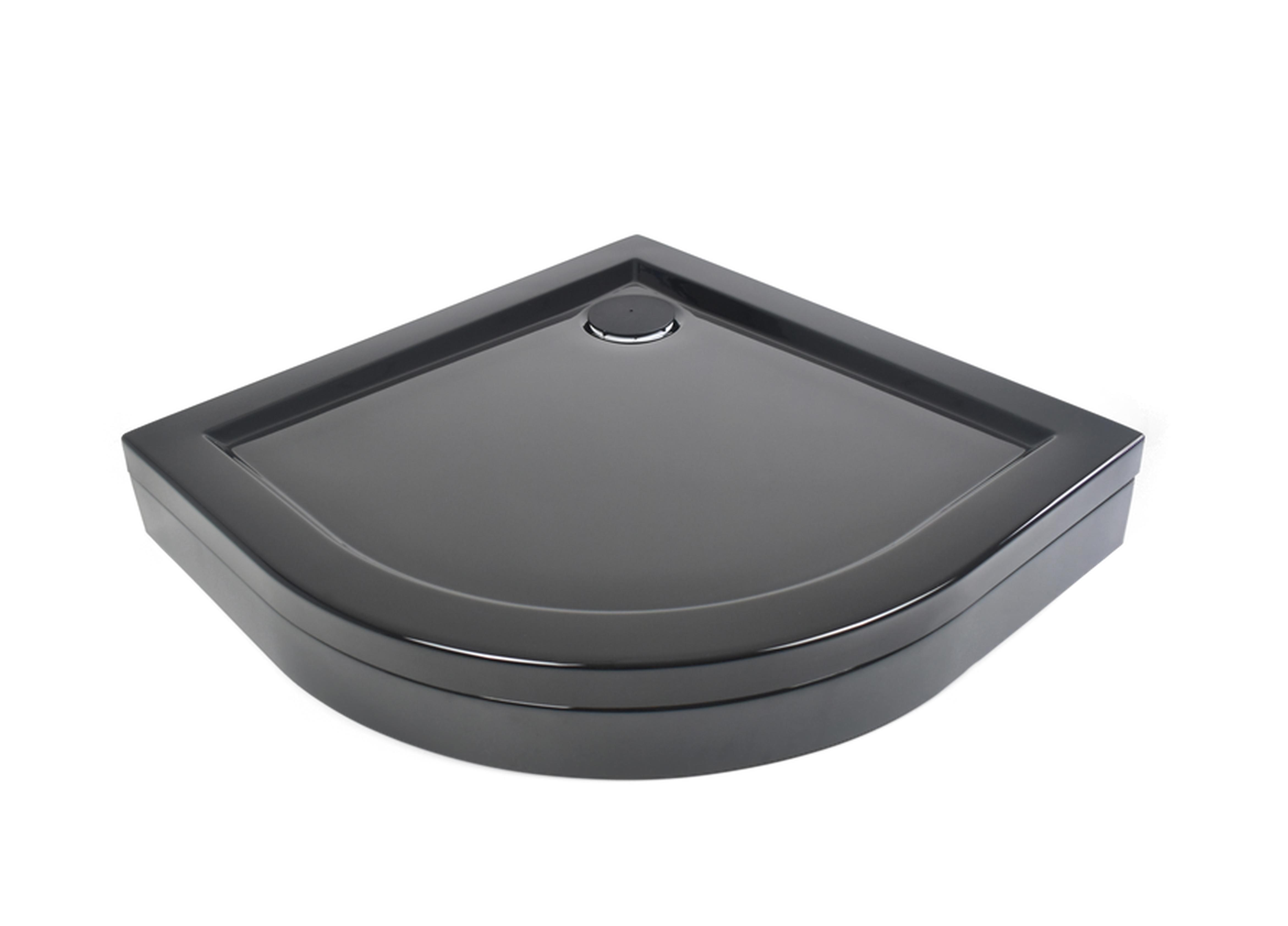 Изображение товара Душевой поддон Metakam Joy Black 1/4 круга акриловый 90x90 см