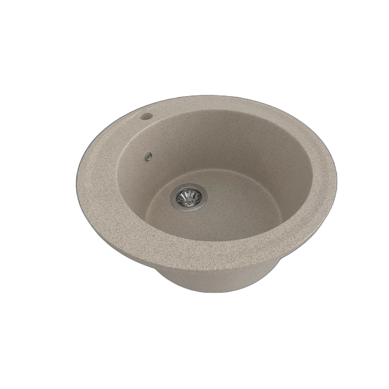 Изображение товара Накладная мойка Gamma stone GS-1-302 38x38x19.4 см искусственный камень цвет песочный
