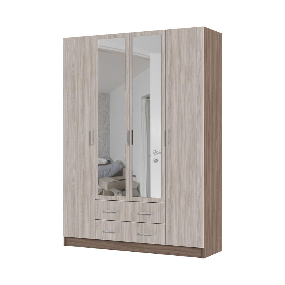 Изображение товара Шкаф распашной Стендмебель Гармония ШК 602 160x220x50.5 см ЛДСП цвет ясень шимо темный/ясень шимо светлый