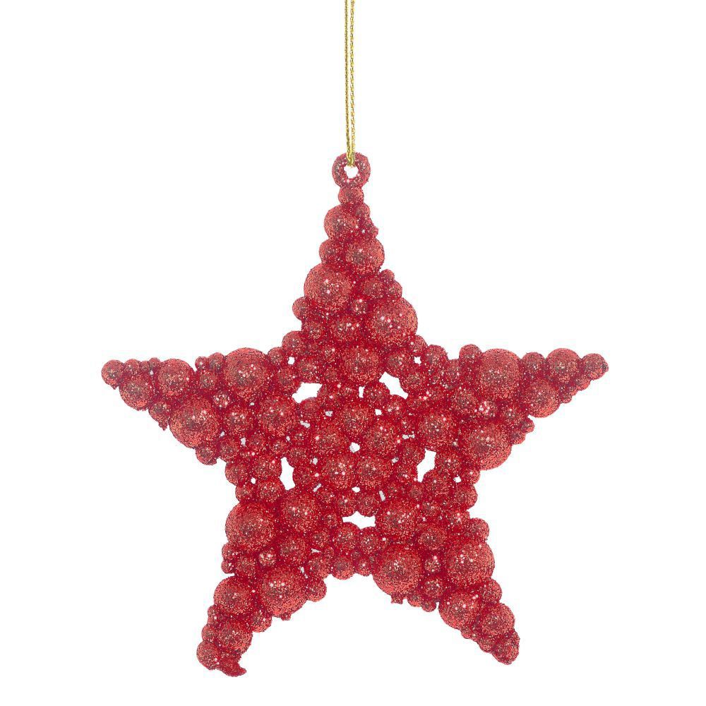 Изображение товара Набор елочных игрушек 754274 10 см красный 2 шт украшения для новогодней елки