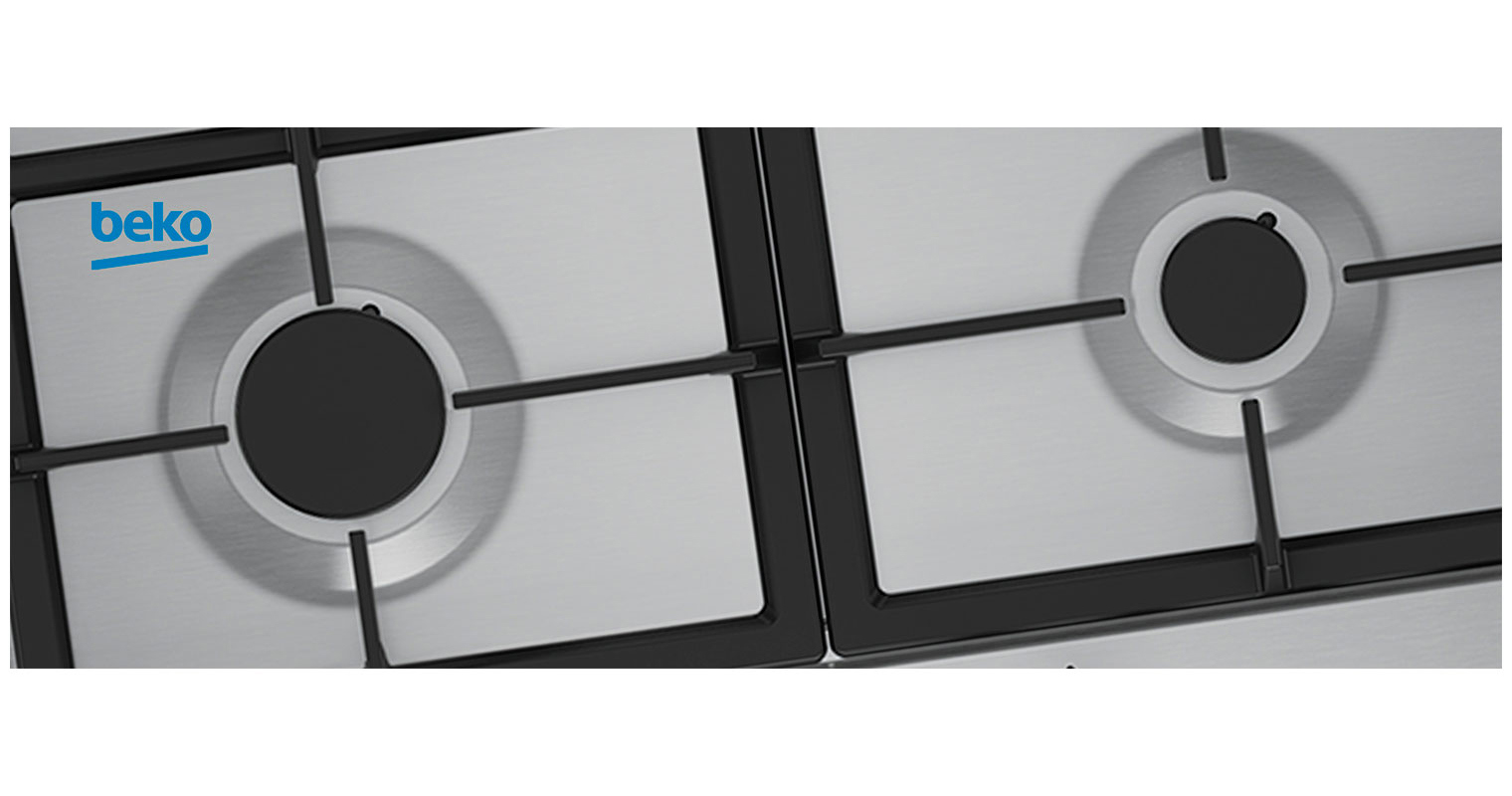 Изображение товара Газовая варочная панель BEKO HIAG64225SX 4 конфорки нержавеющая сталь встроенная