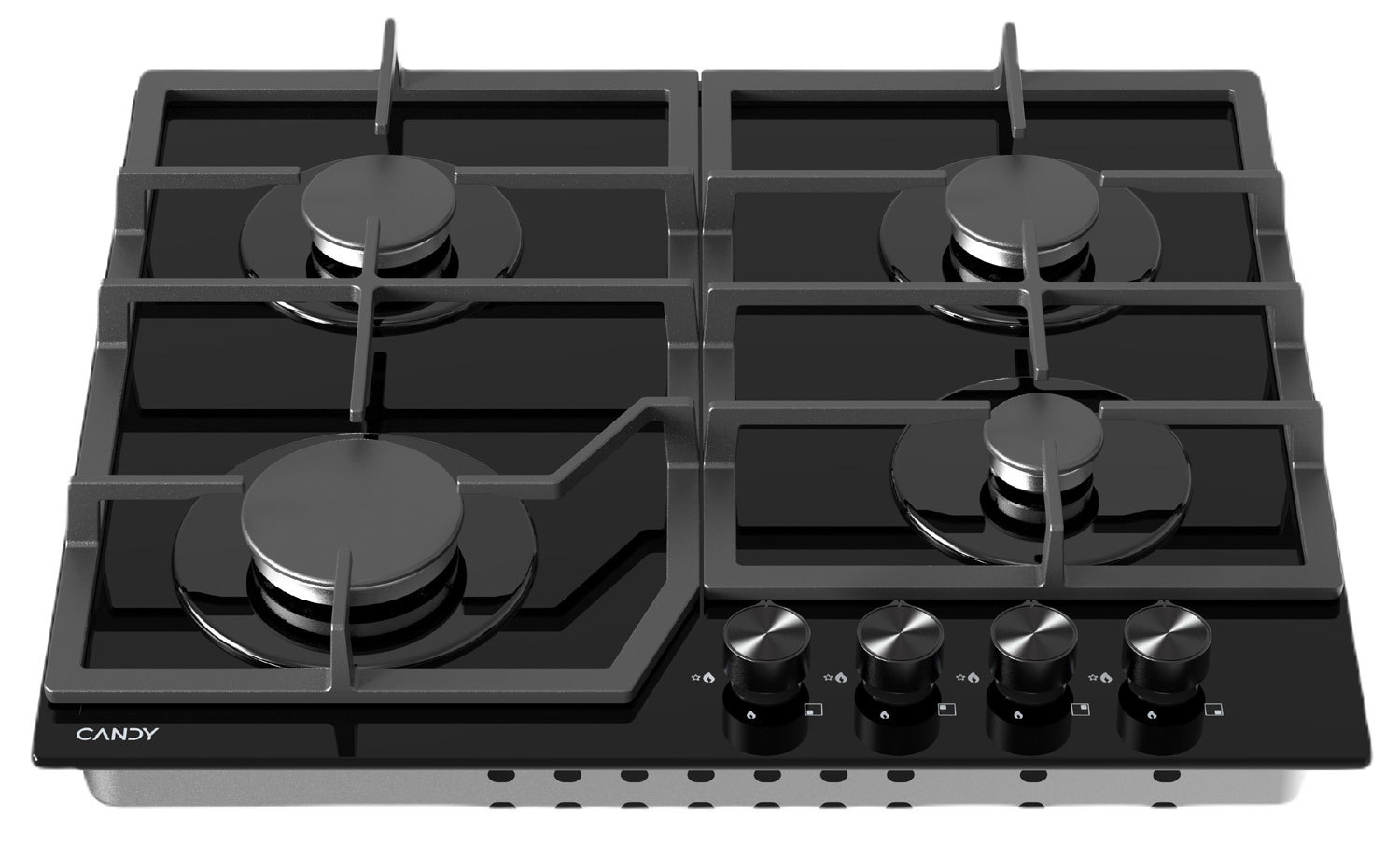 Изображение товара Газовая варочная панель Candy CHXG64CNB 58 см 4 конфорки цвет черный