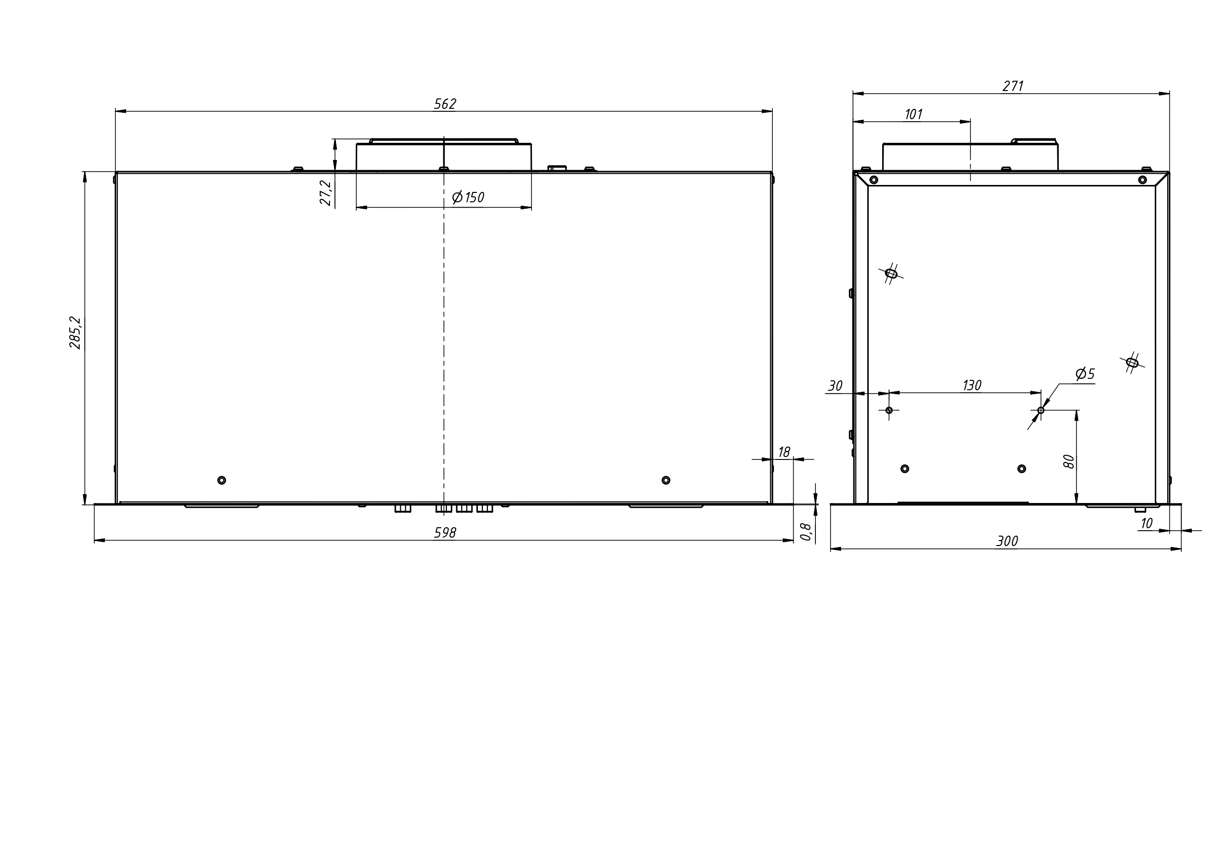 Изображение товара Встраиваемая вытяжка Elikor Cube 60П-1000 60 см черная с металлическим фильтром