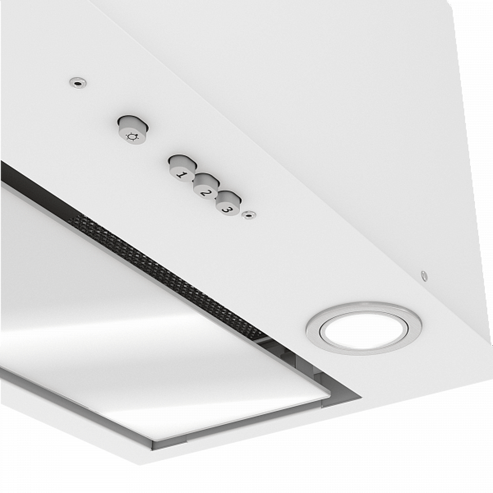 Изображение товара Встраиваемая вытяжка Elikor Cube 60П-1000 60 см белый для кухни высокой эффективности