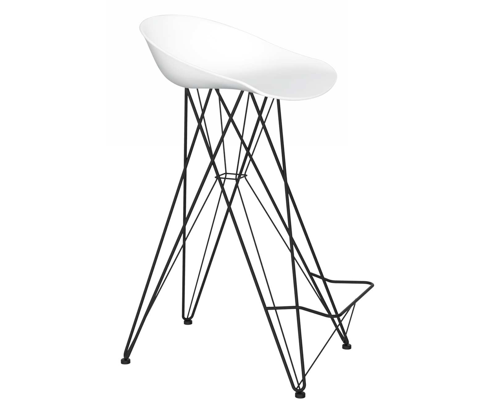 Изображение товара Стул Sheffilton 2662741704 белый, металлический, диаметр ножки 0.8 см
